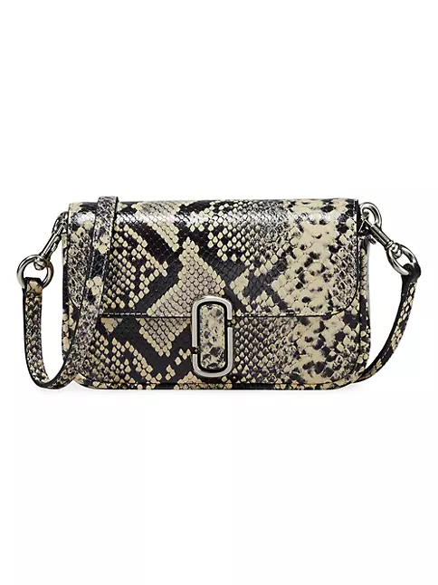 Marc Jacobs Small Flap Snake Print Leather Phone Crossbody Bag
