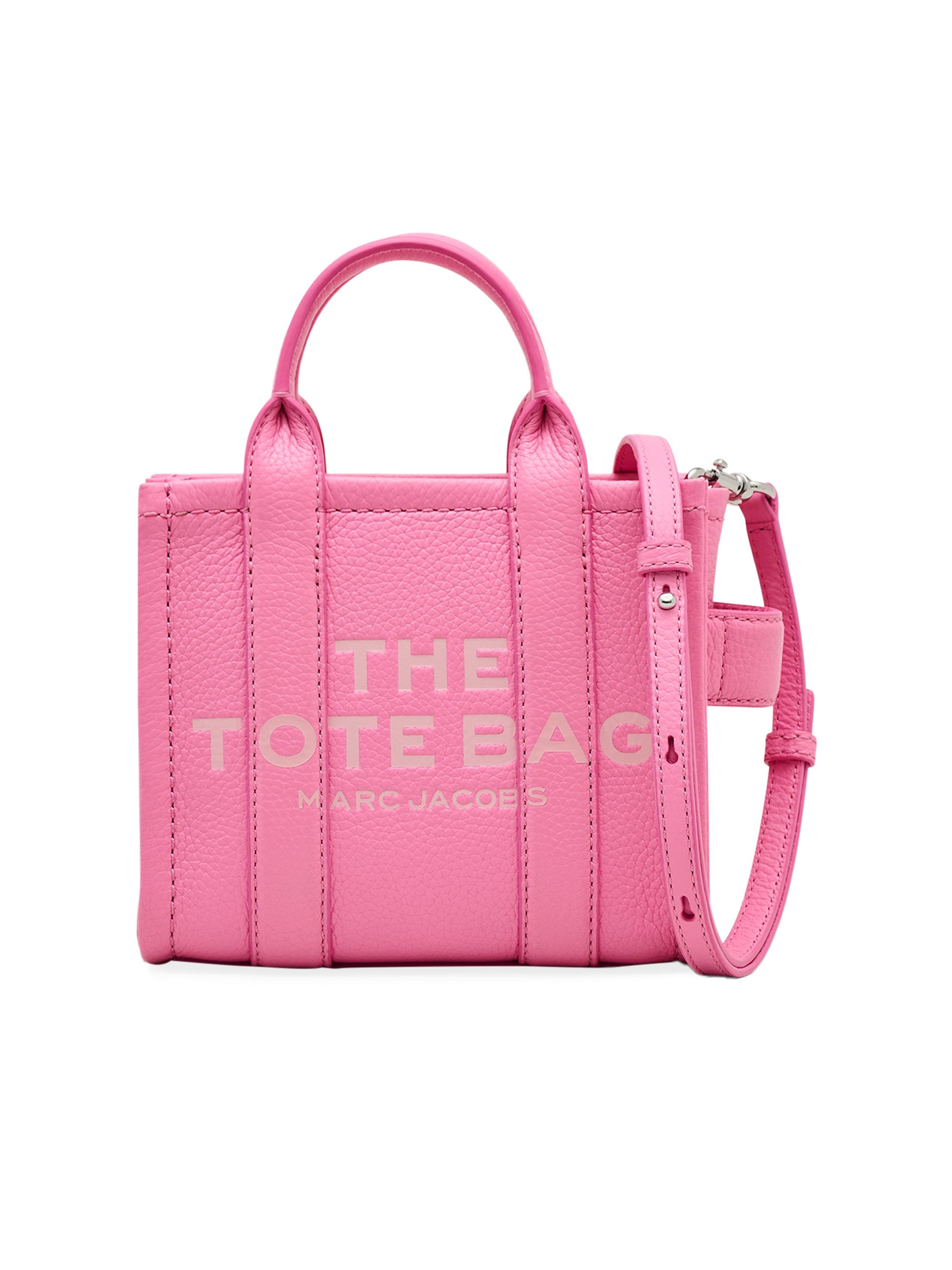 Marc Jacobs Women's The Leather Crossbody Tote Bag - Petal Pink