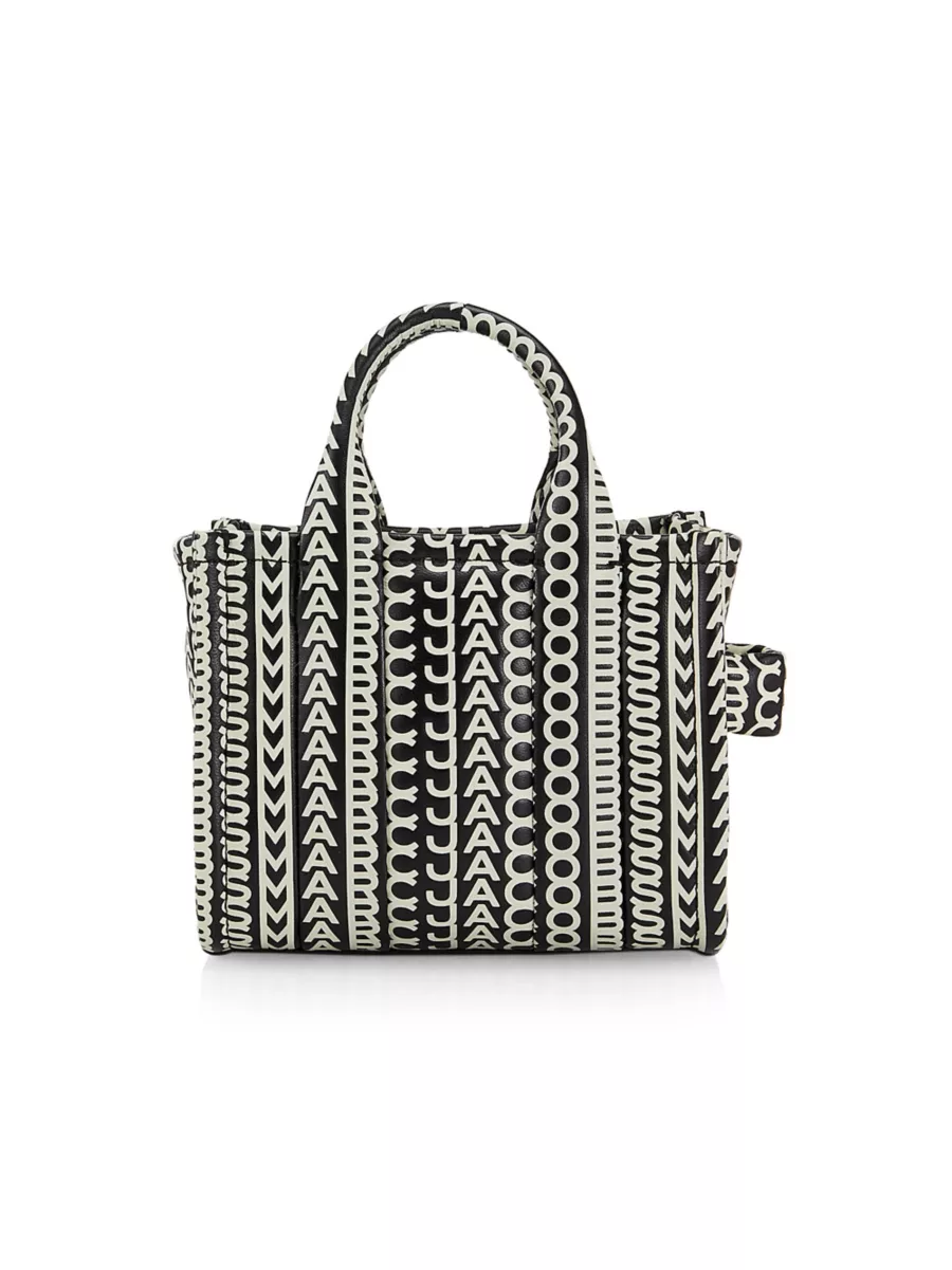 Shop Marc Jacobs The Monogram Leather Crossbody Tote Bag