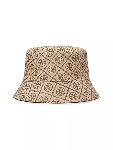 Double T Monogram Short-Brim Bucket Hat