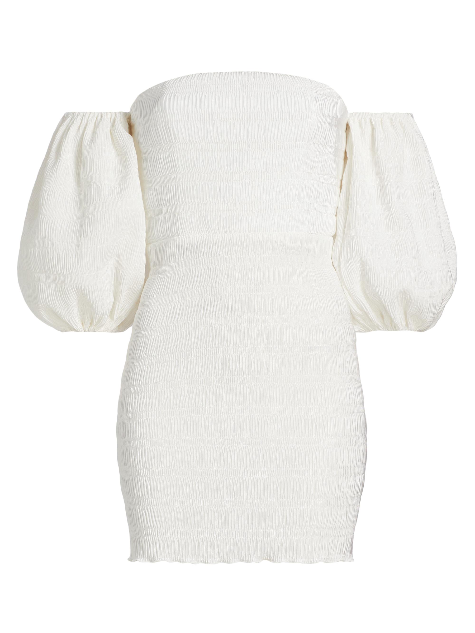 L'Idée Women's Art Deco Minidress - Blanc