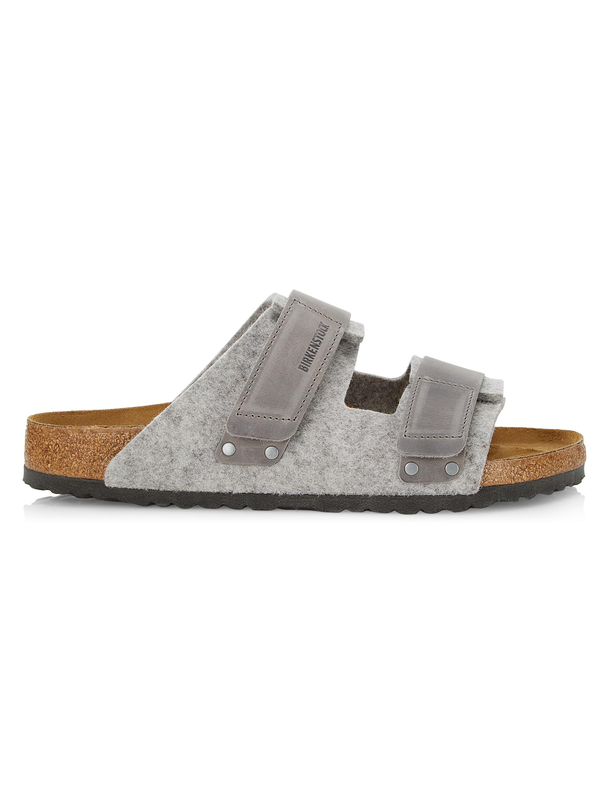 Birkenstock Uji Leather & Wool Sandals | Saks Fifth Avenue