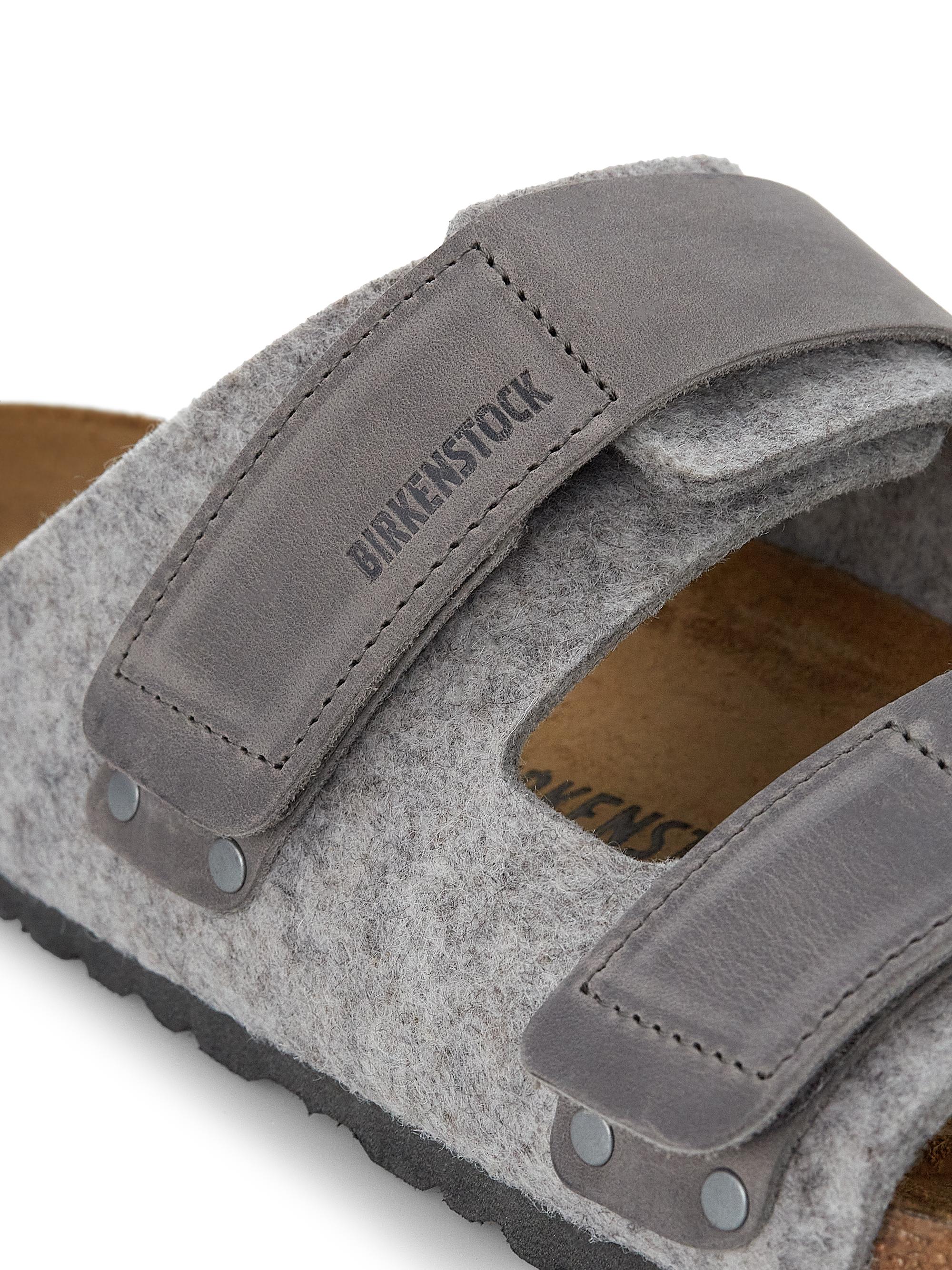Birkenstock Uji Leather & Wool Sandals | Saks Fifth Avenue