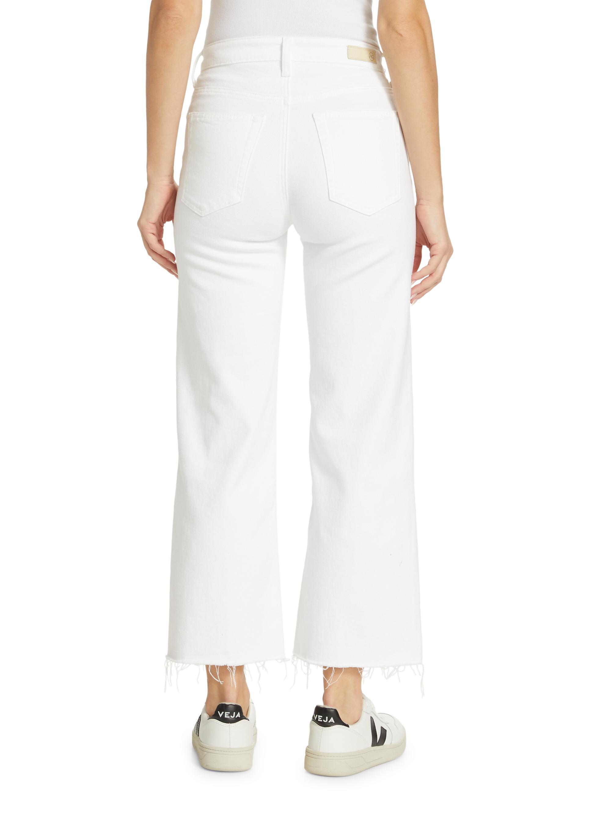 Saige [Zuvify] AG Jeans Women's Saige Mid Rise Wide Leg Jean, White