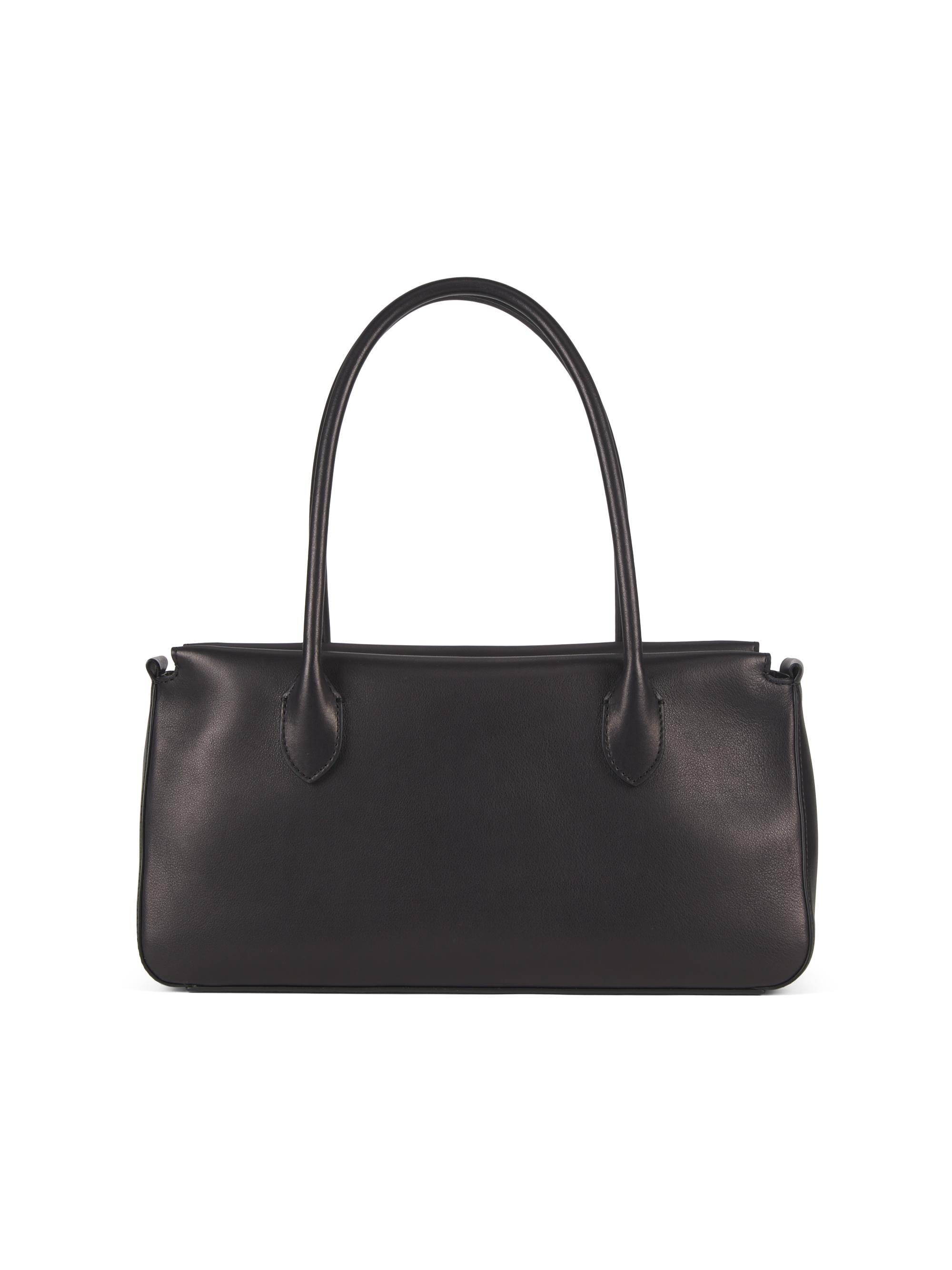 The Row Women's Leather Top Handle Bag - Black