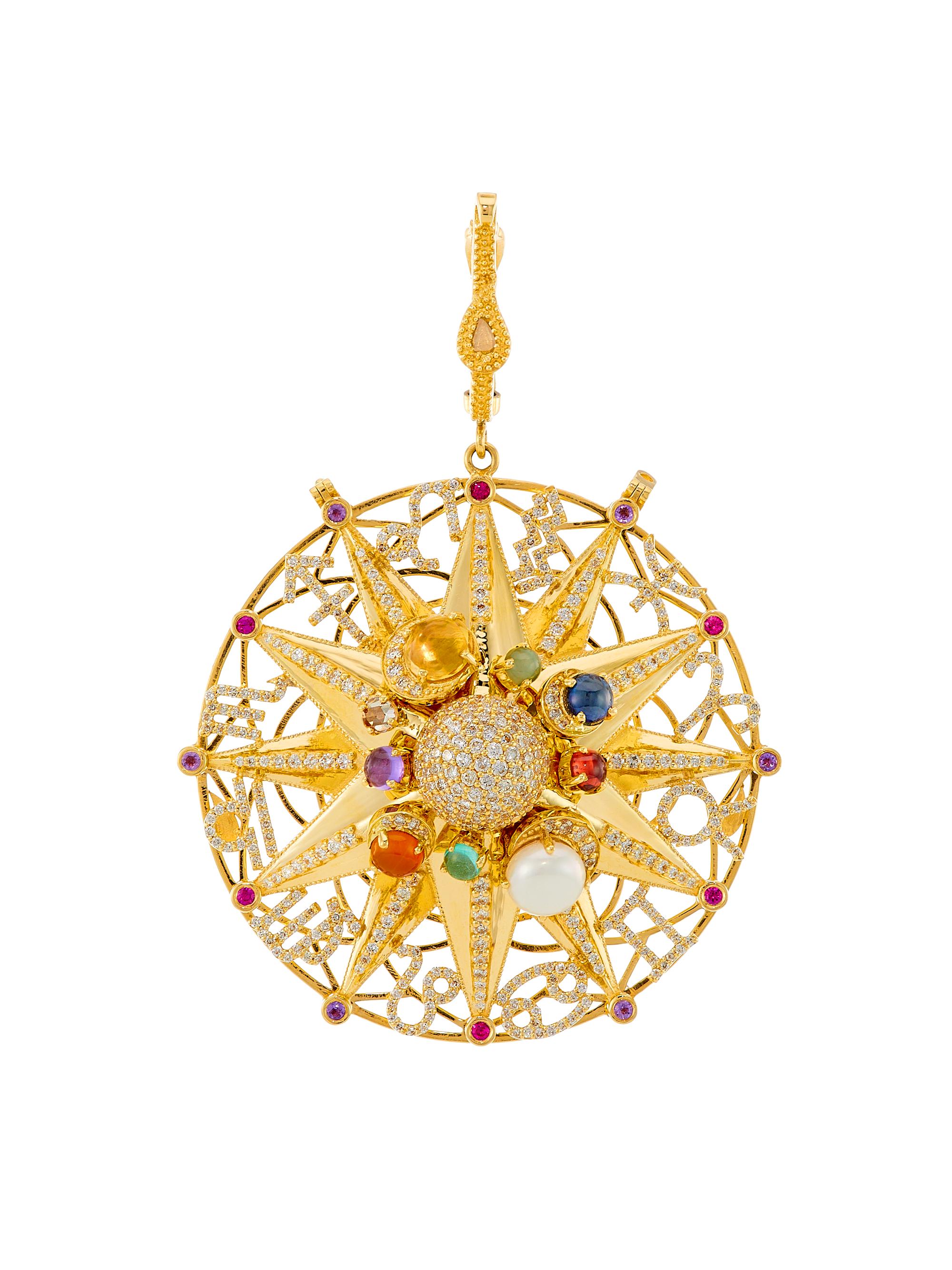 Coomi Women's Chameleon 18K Yellow Gold, Multi-Stone & 2.47 TCW Diamond Pendant - Yellow Gold