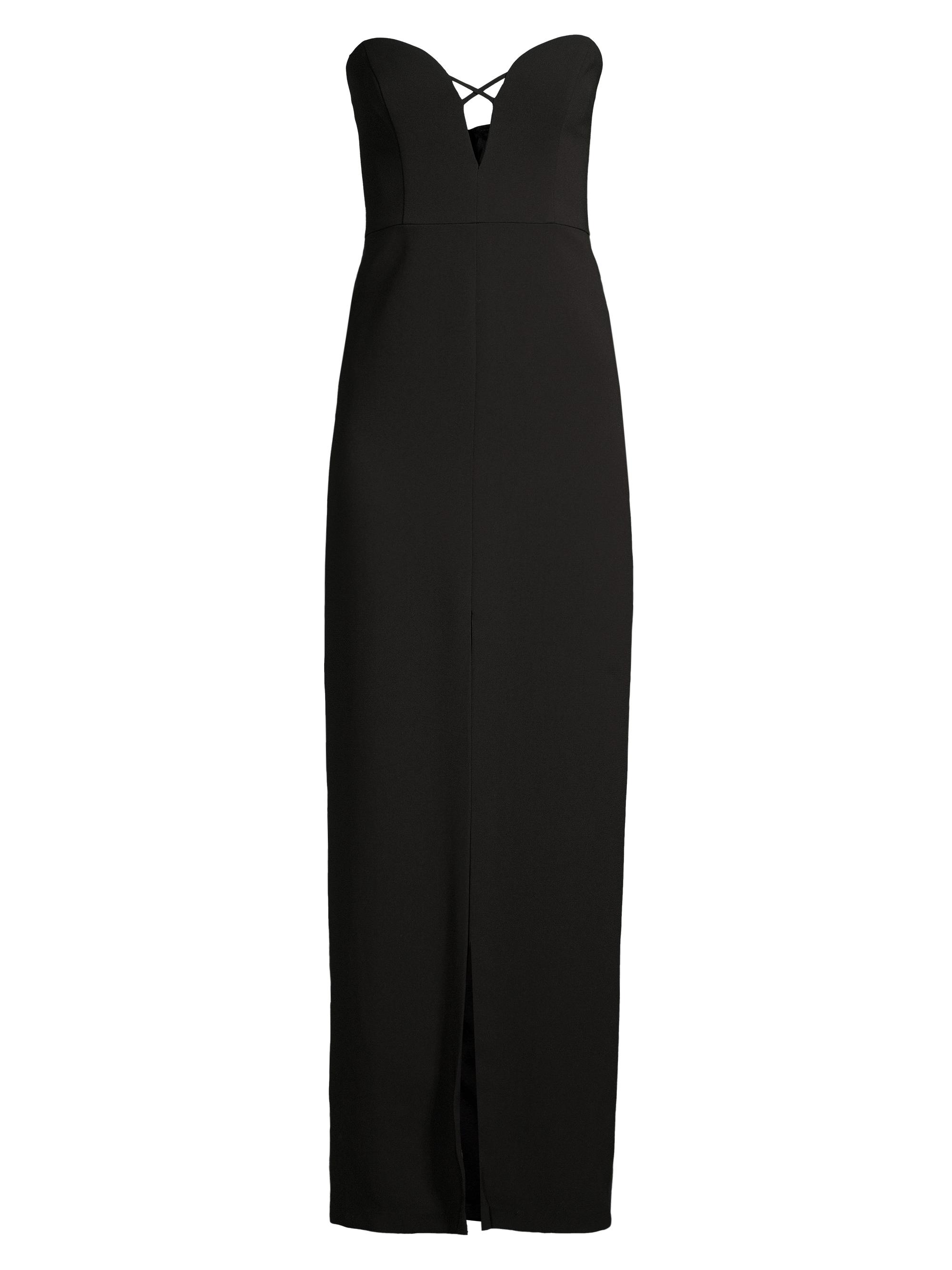 Liv Foster Women's Sweetheart Twill Column Gown - Black