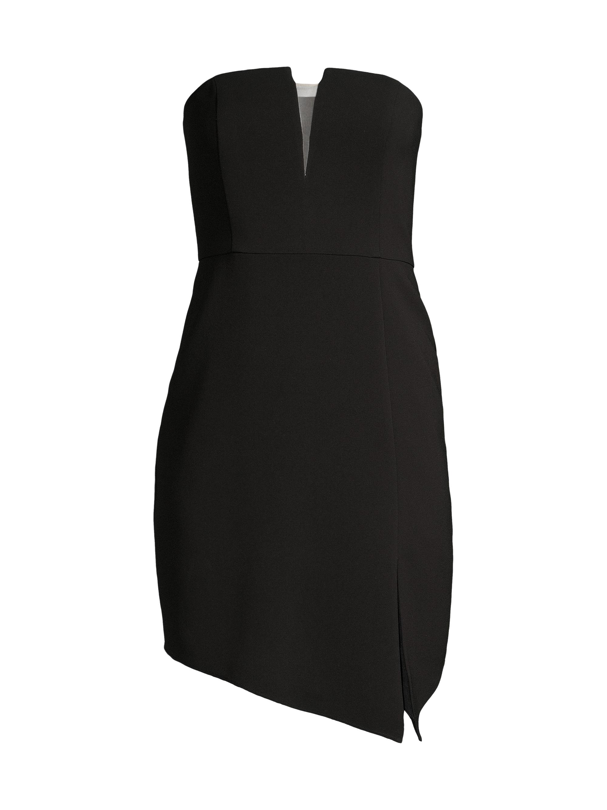Liv Foster Women's Strapless Twill Cocktail Dress - Black