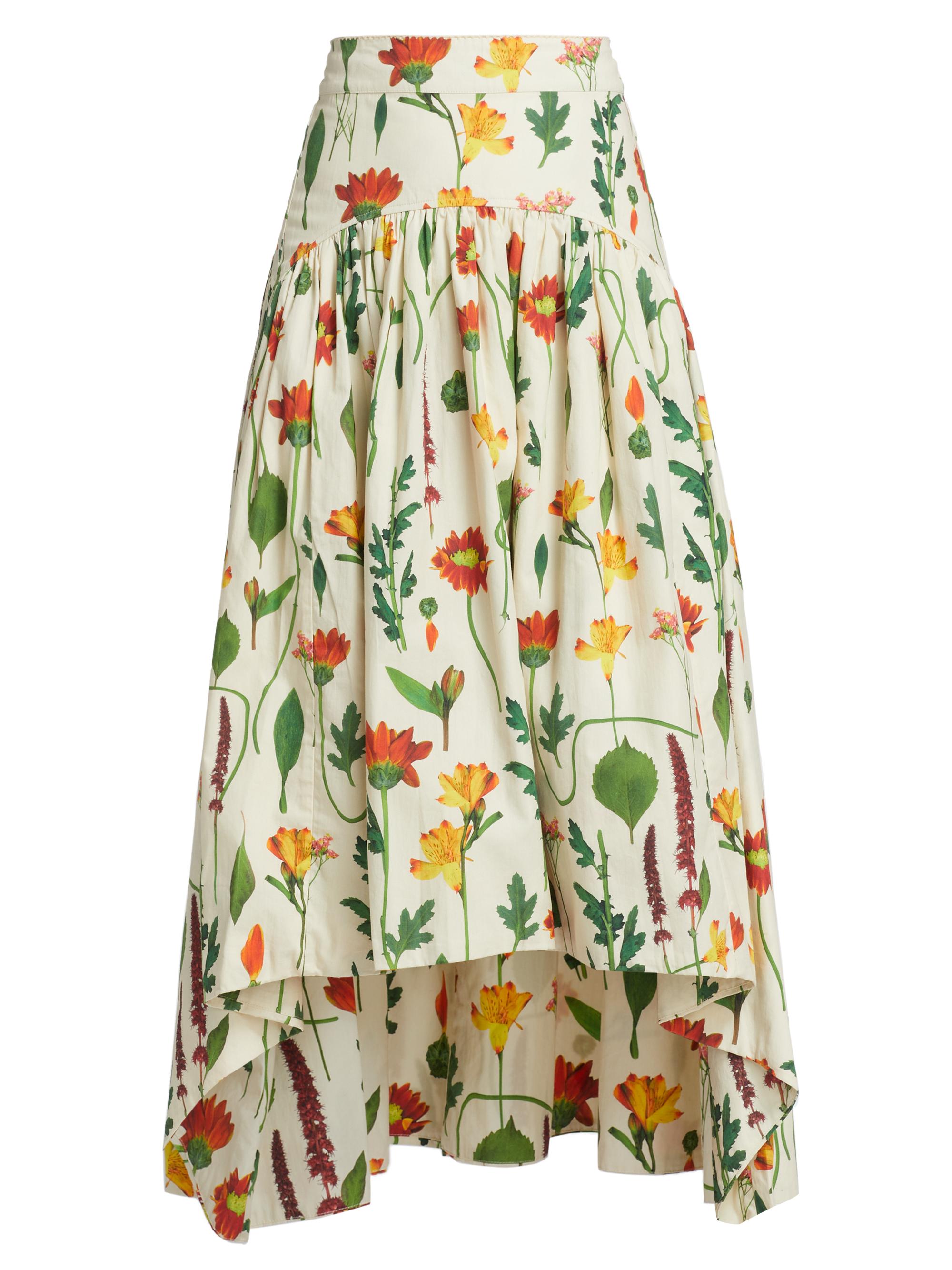 Agua by Agua Bendita Women's Anis Cocora High-Low Maxi Skirt - White