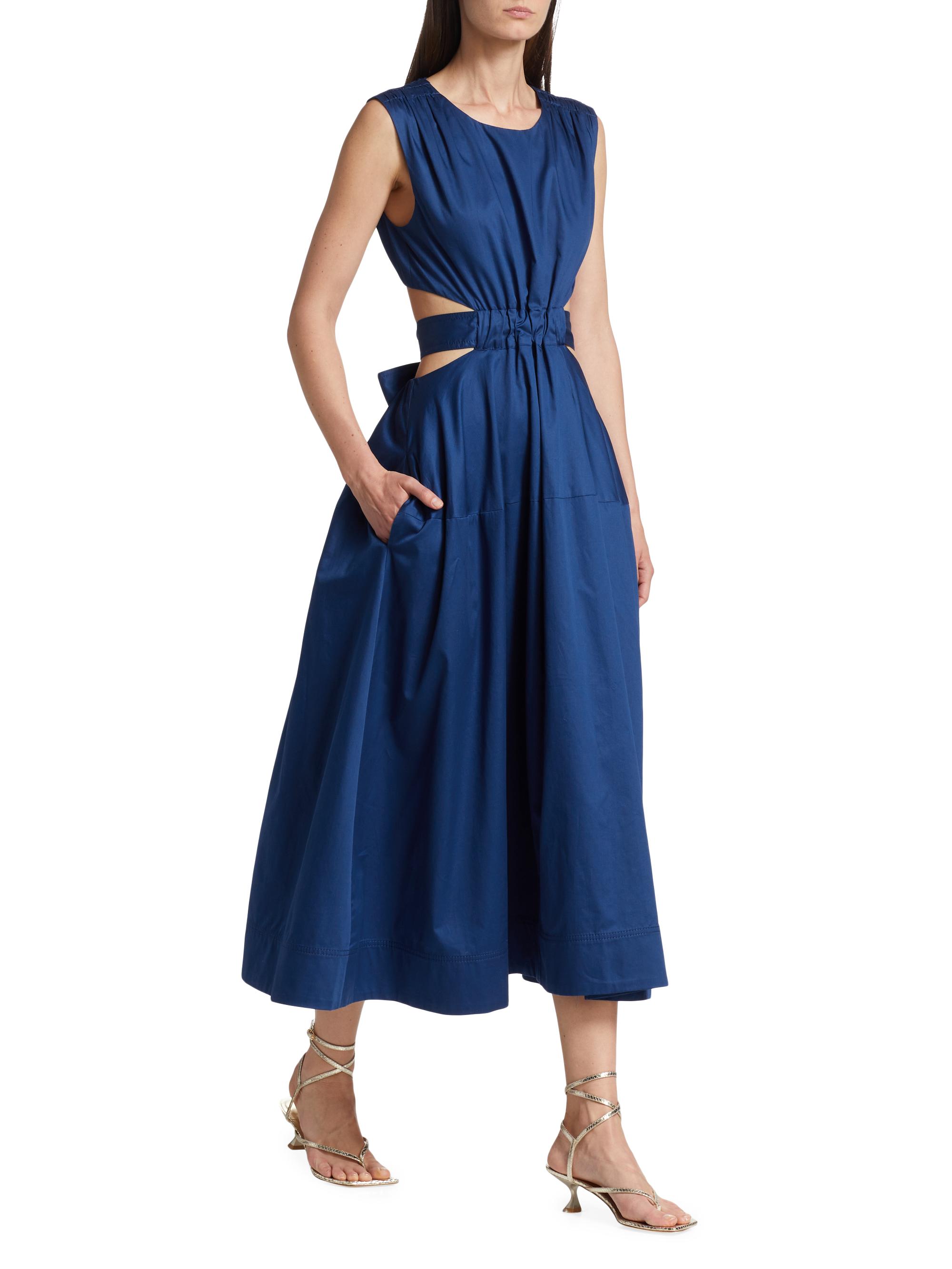 aje zorina tie midi dress Zorina Tie Midi Dress-NATIVE GUMNUT FLORAL / 4