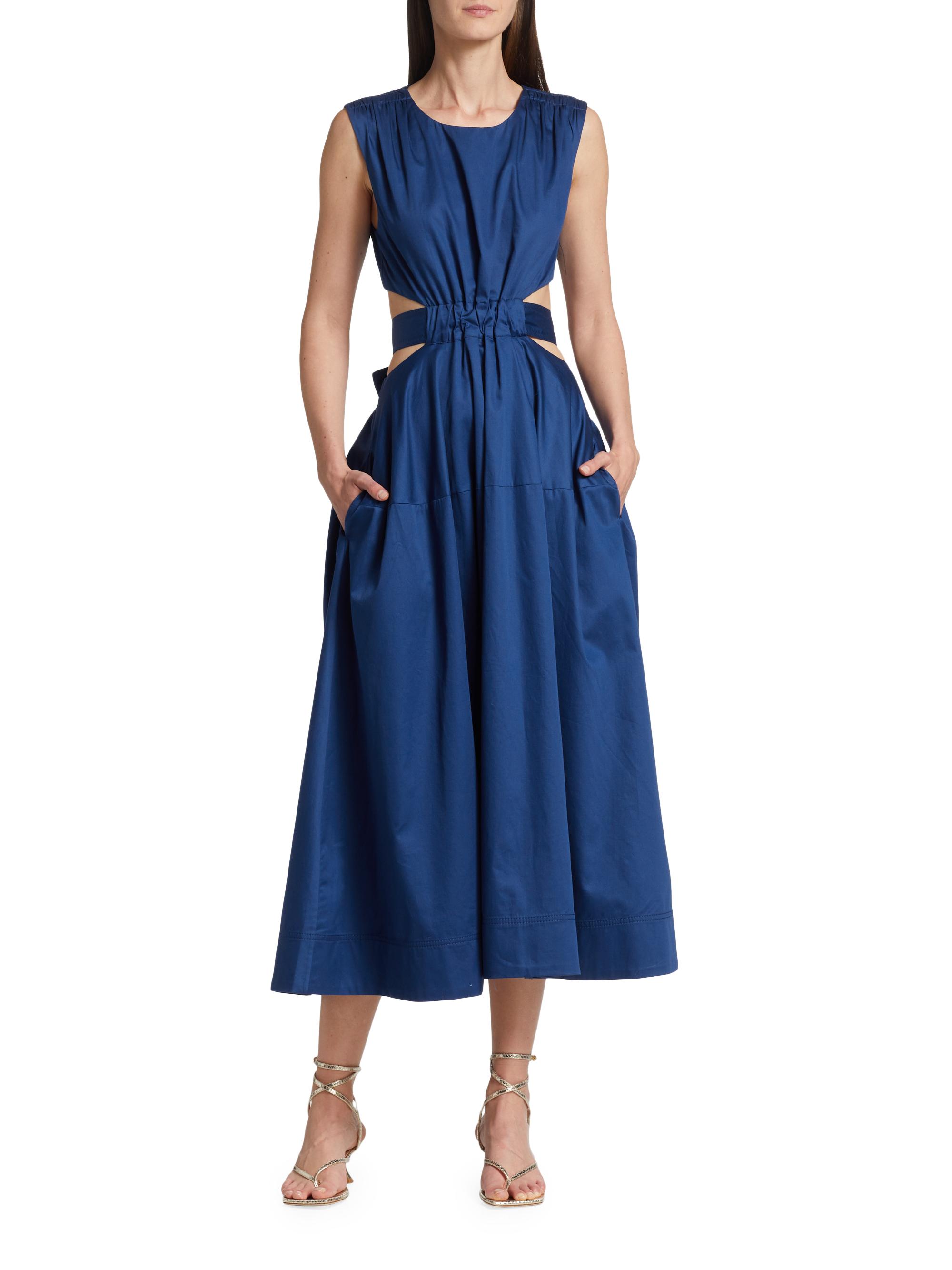 Aje Zorina Tie-Waist Midi-Dress | Saks Fifth Avenue