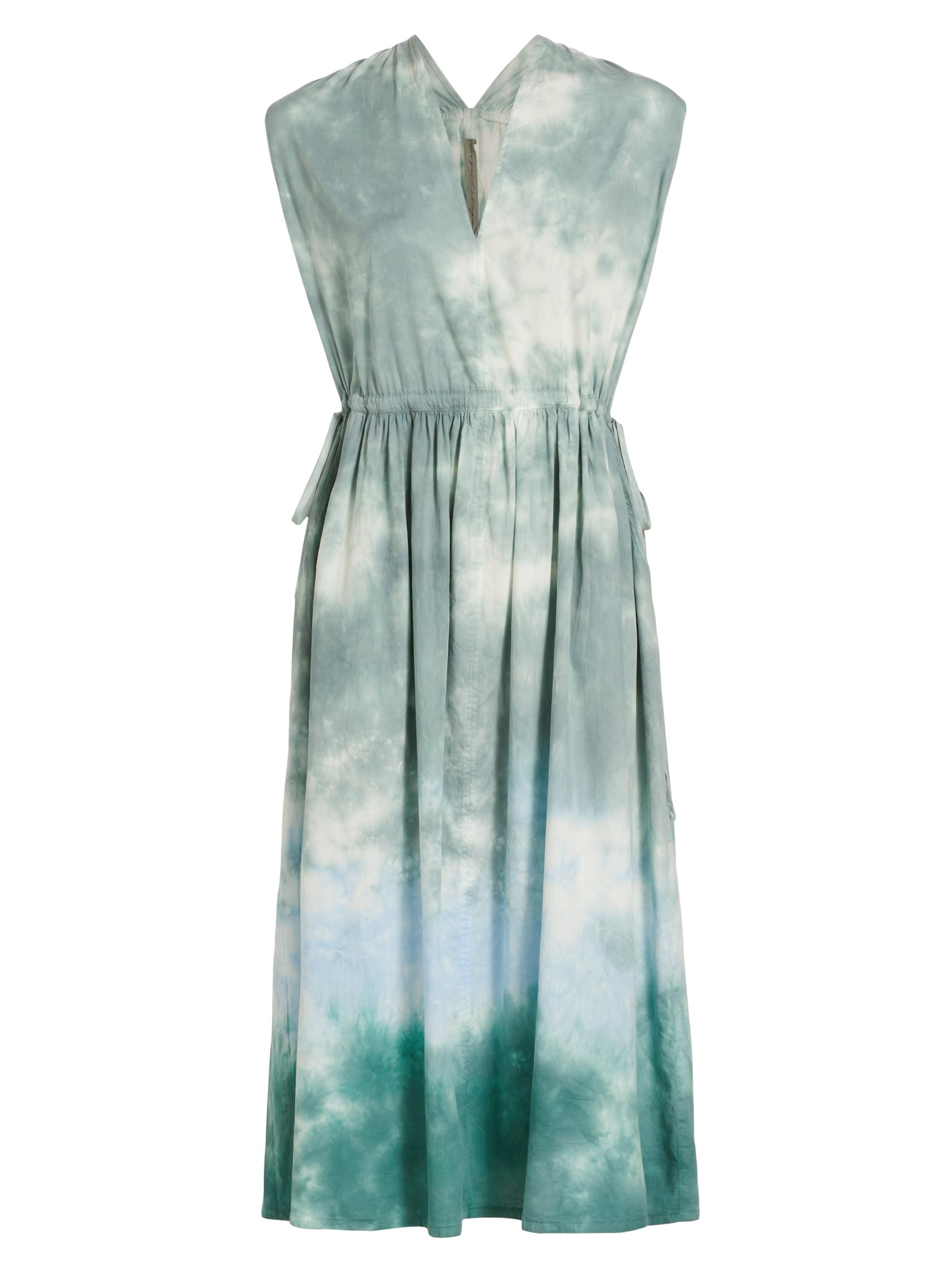 Raquel Allegra Women's Daydream Sleeveless Dyed Midi-Dress - Sky