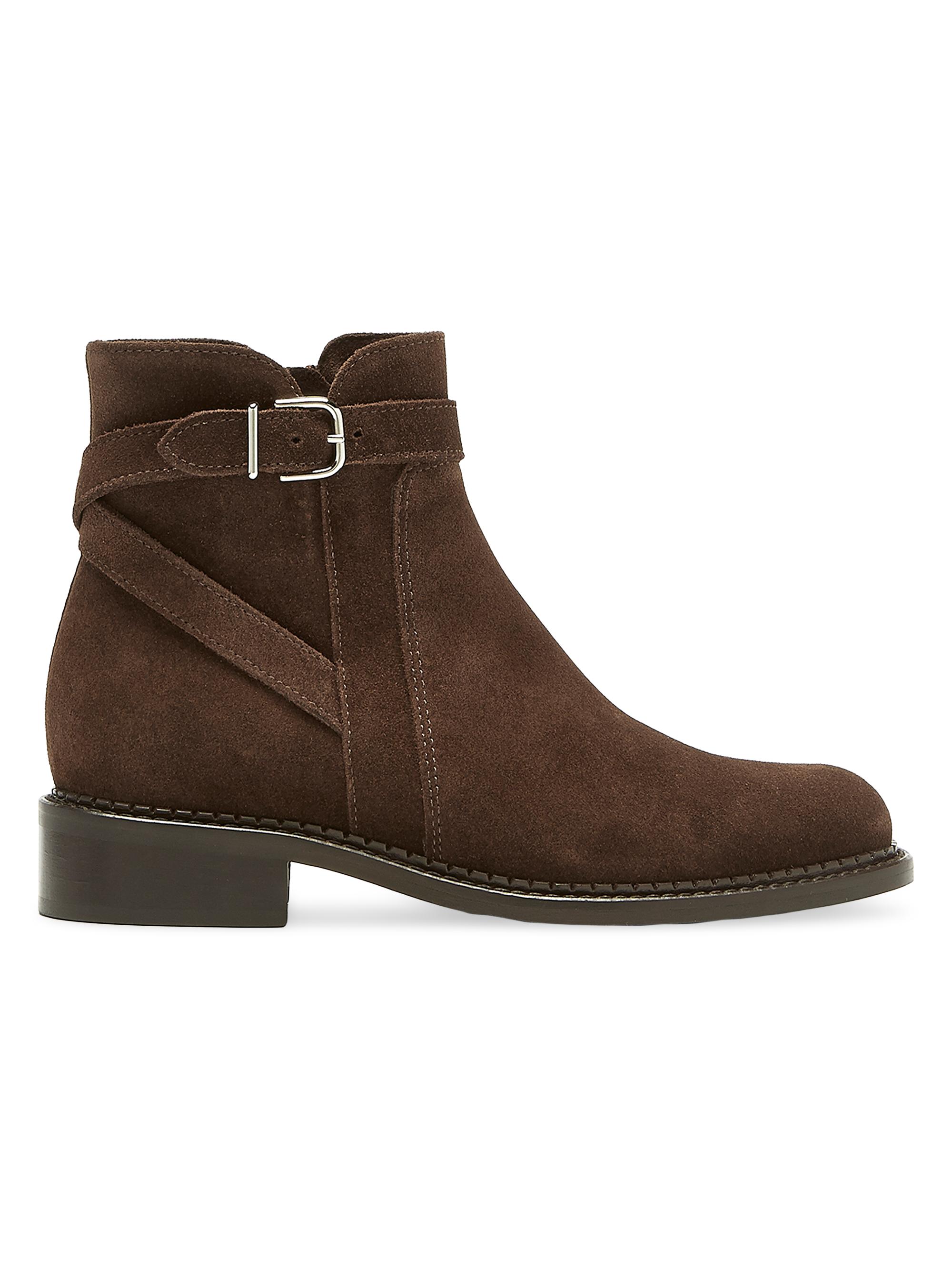 La Canadienne Women's Sarah 30MM Suede Ankle Boots - Brunette