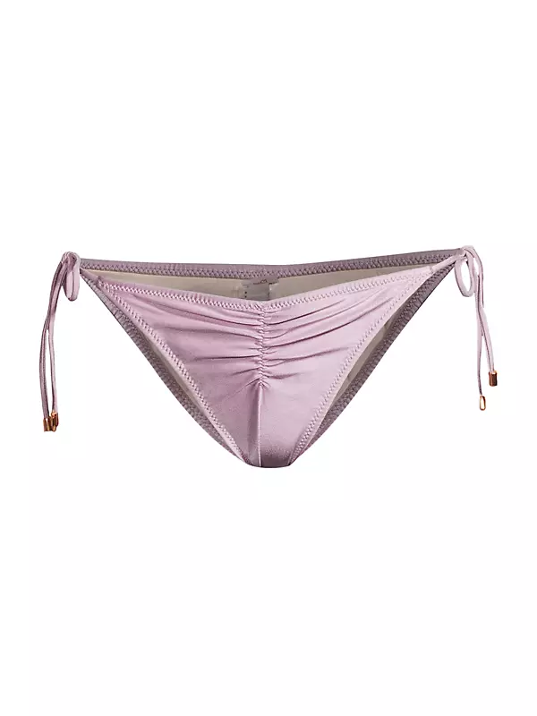 Shop PQ Ruched Bikini Bottom | Saks Fifth Avenue