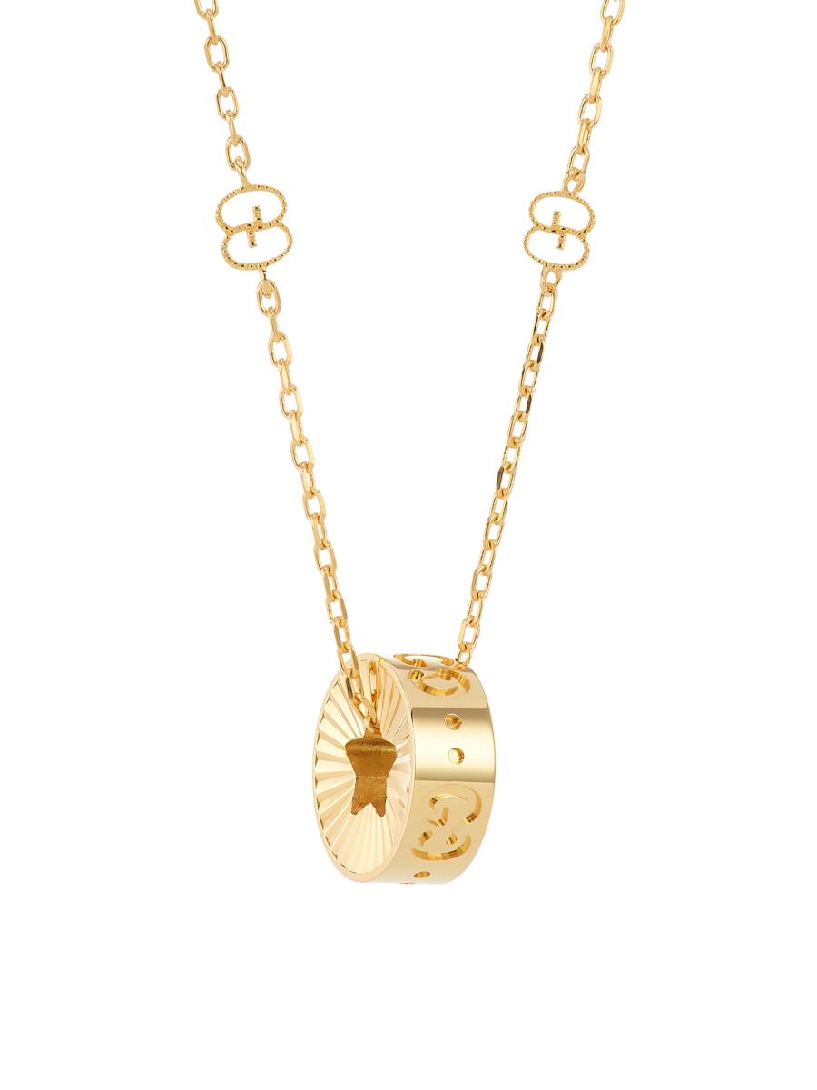 アクセサリー GUCCI GUCCI グッチ Gマーク ネックレス シルバー Ag925 カットアウトG