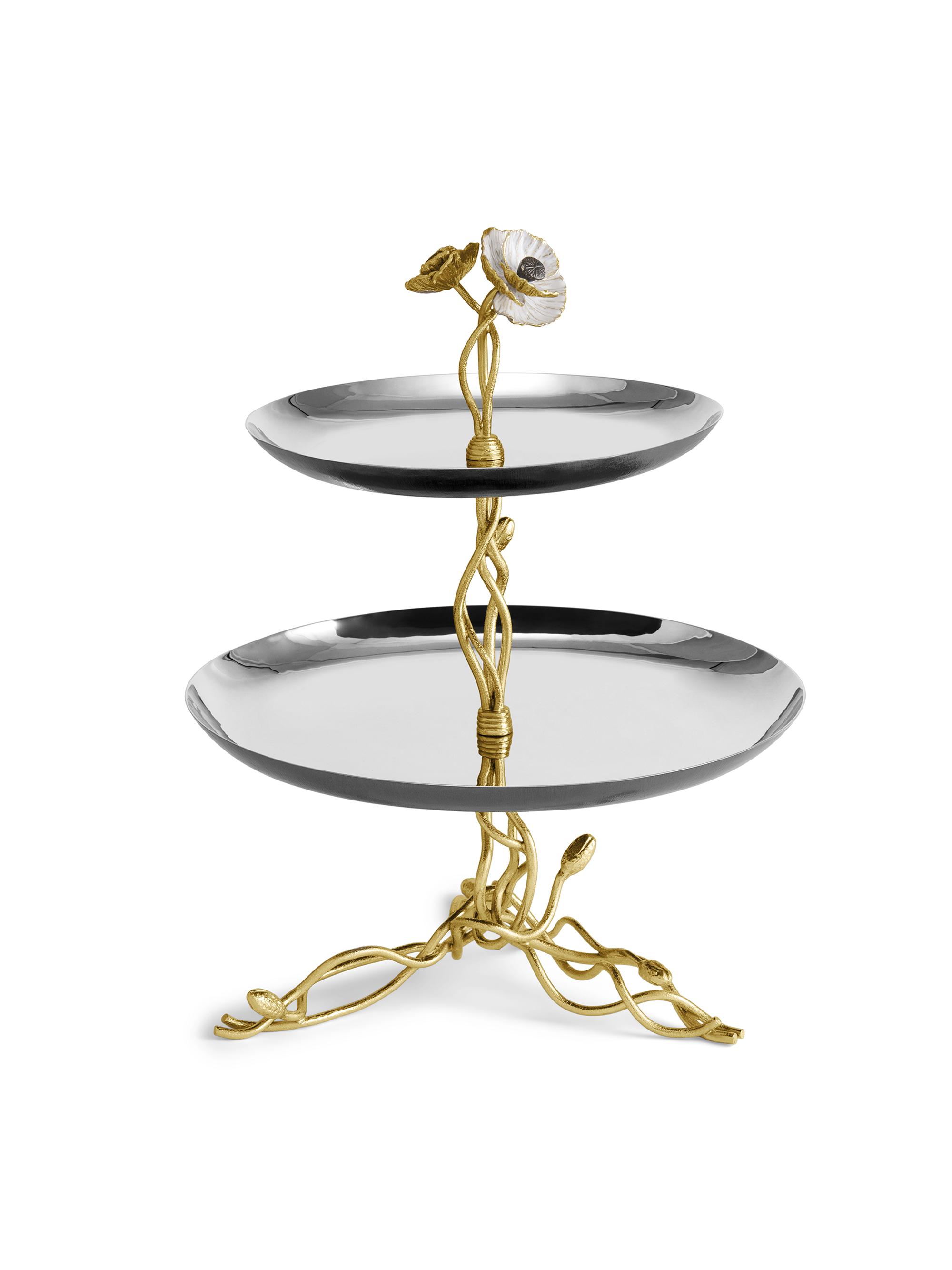 Michael Aram Anemone Two-Tier Etagere
