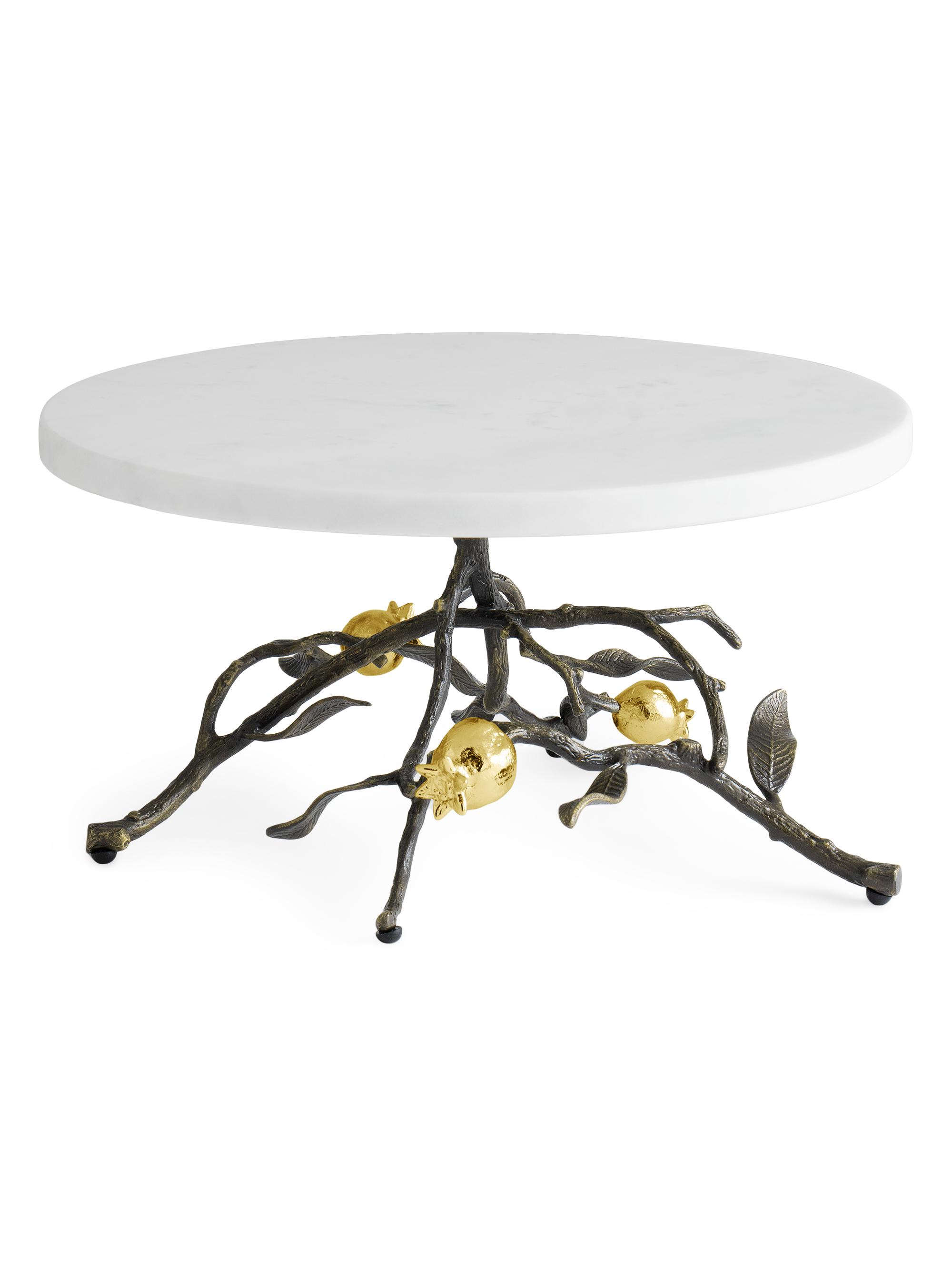 Michael Aram Pomegranate Marble Cake Stand