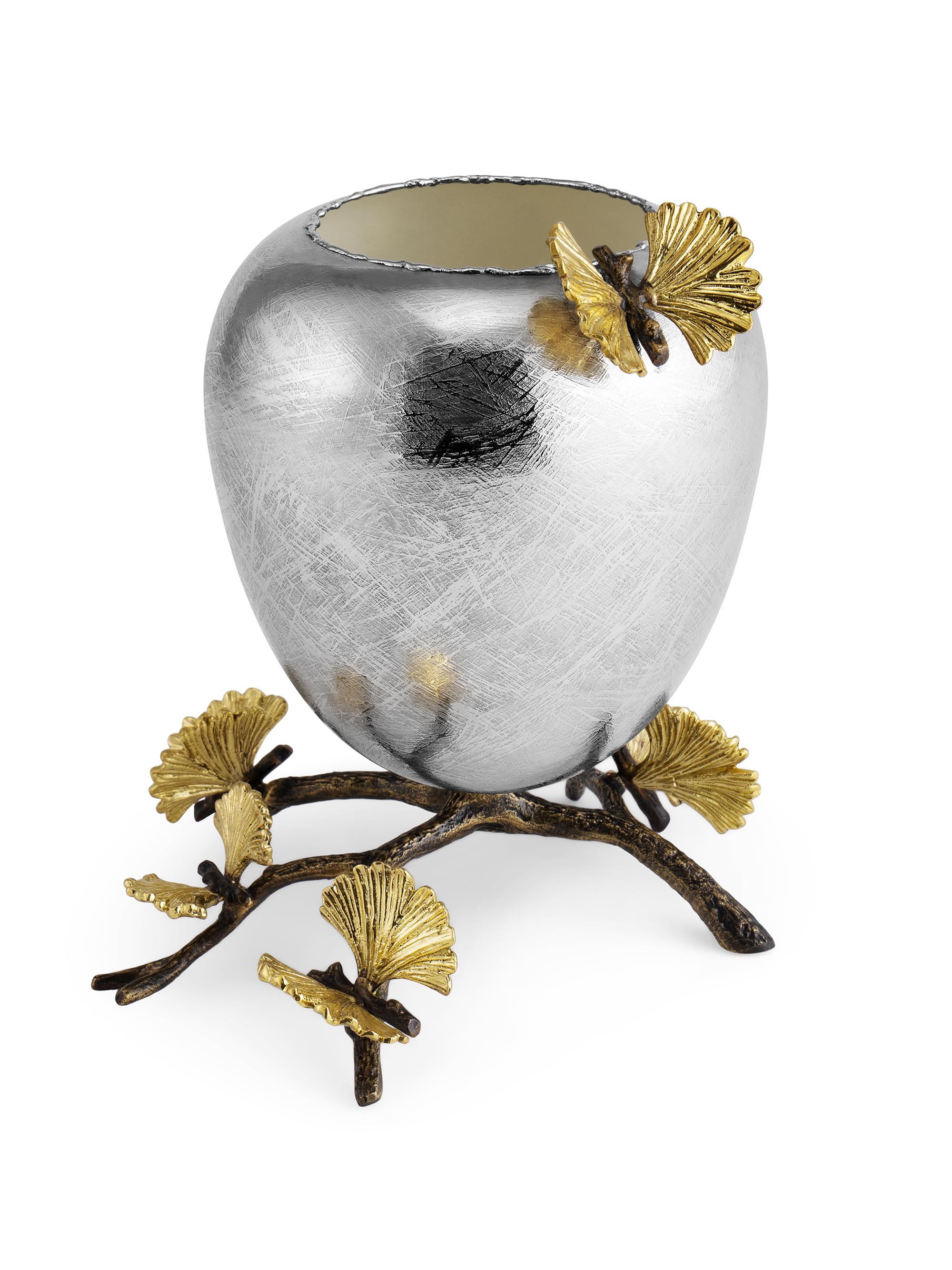 Michael Aram Butterfly Ginkgo Rose Cocoon Vase