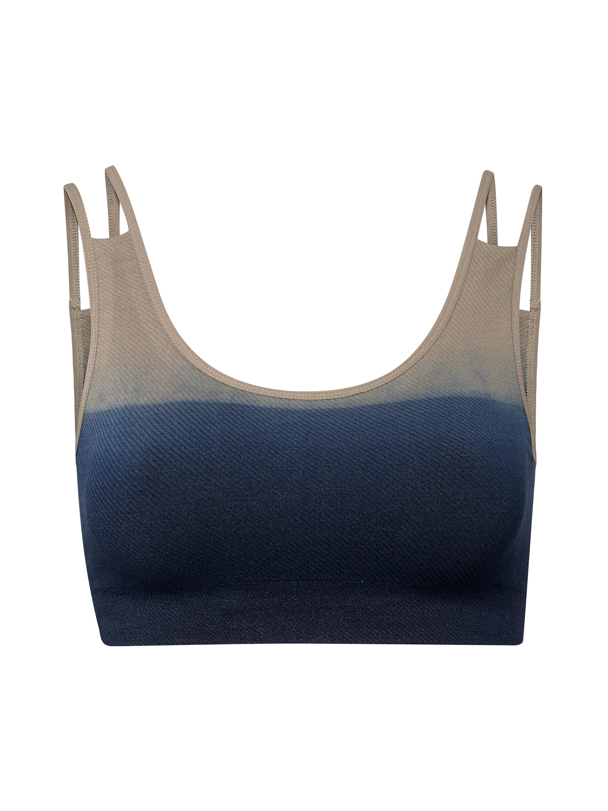 Item M6 Women's Soft Ribbed Bralette - Navy Nougat