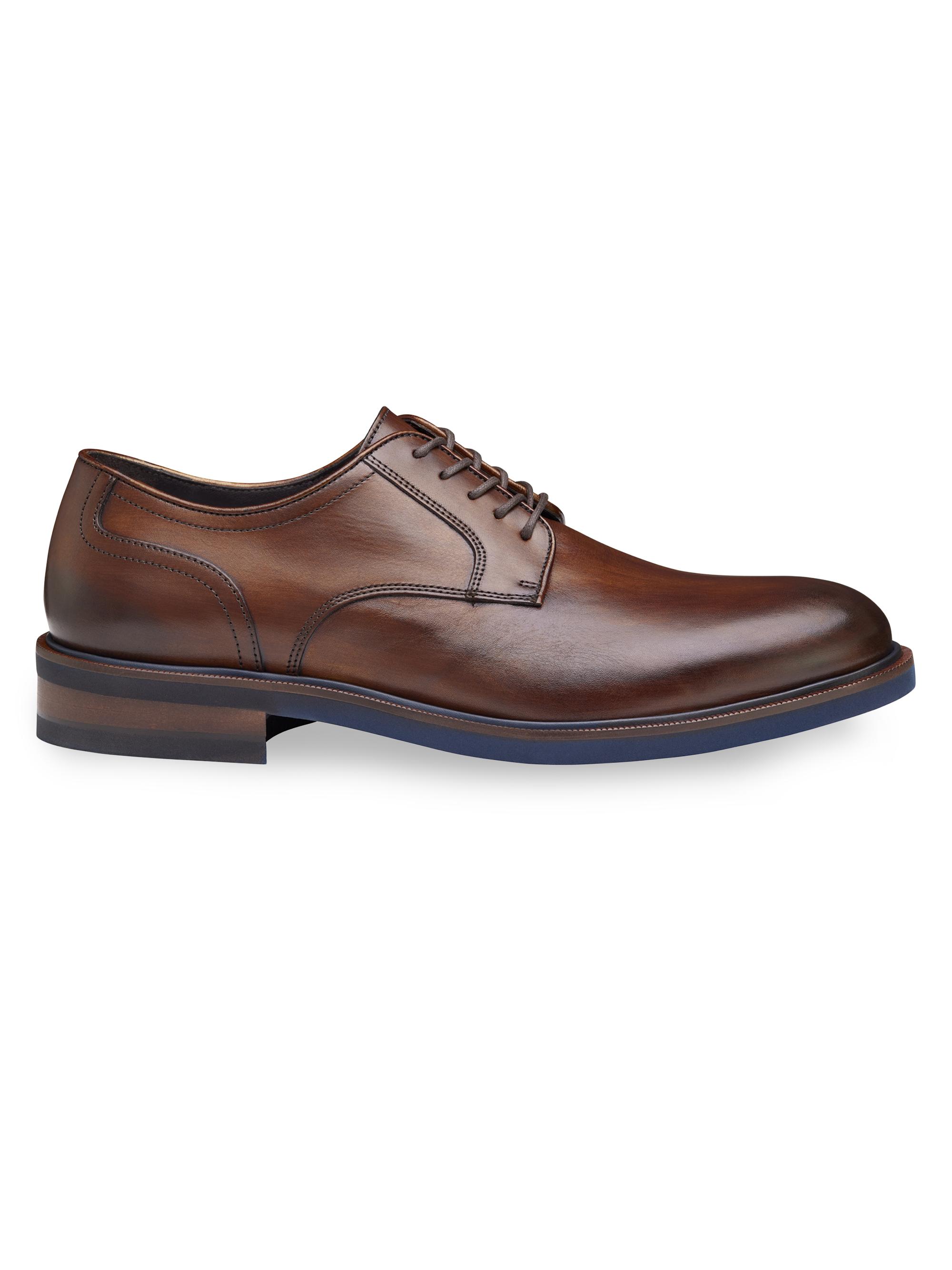 Johnston & Murphy J&M Collection Flynch Leather Cap-Toe Oxfords