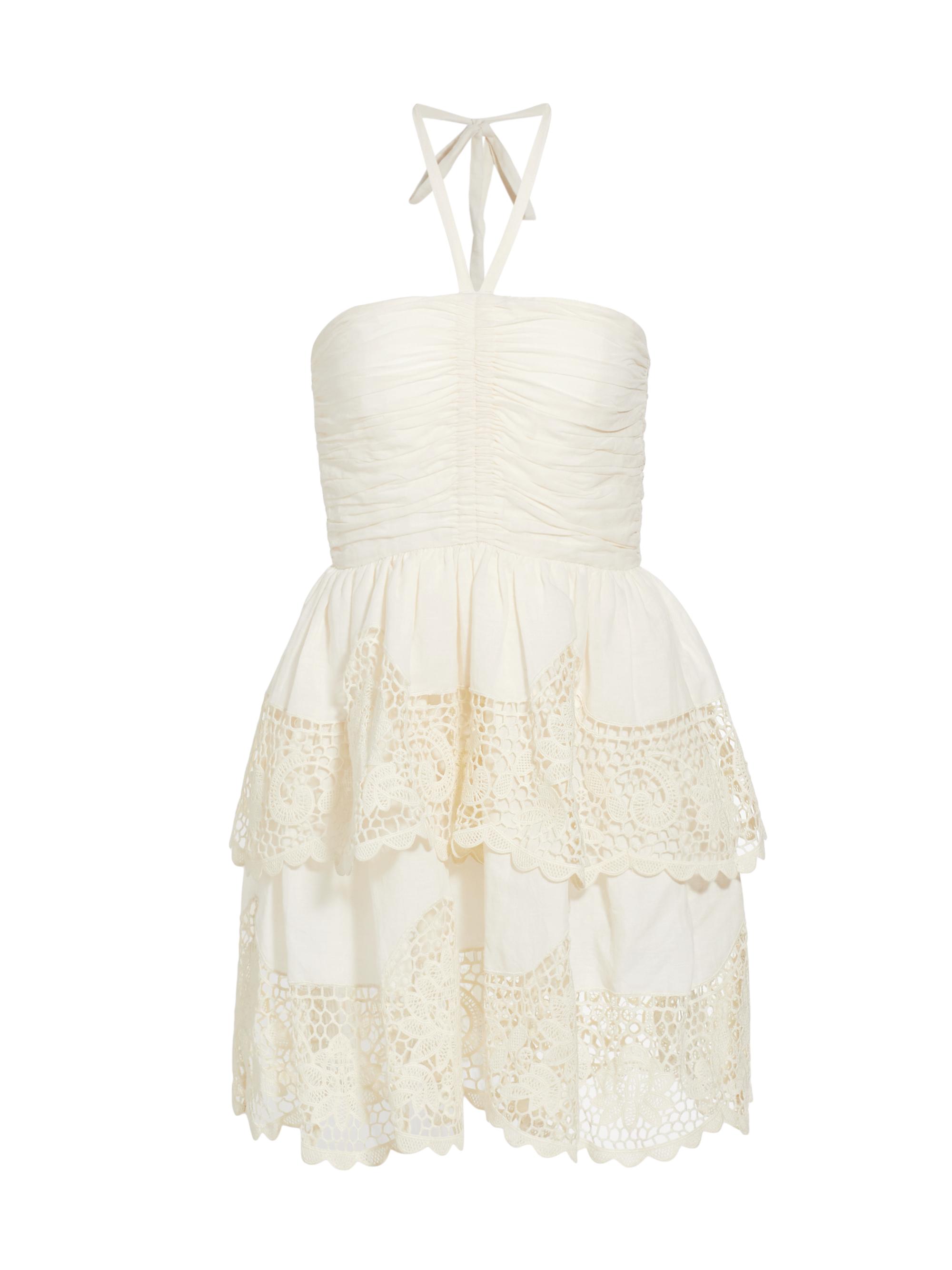 Ulla Johnson Women's Savannah Ruffled Lace Minidress -