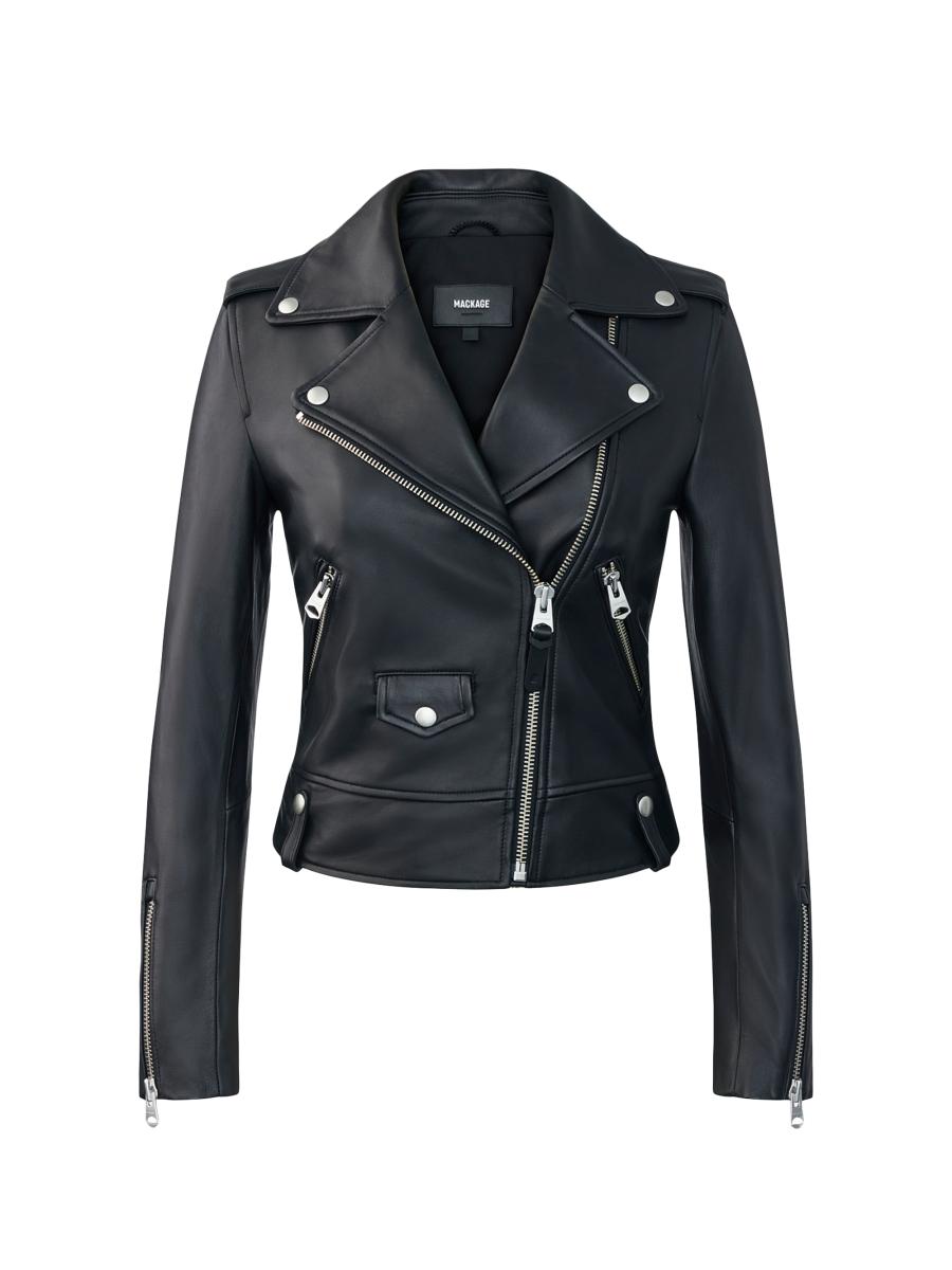★MACKAGE★Baya (R) レザー バイカー ジャケット Mackage Baya Lambskin Biker Jacket | Saks Fifth Avenue