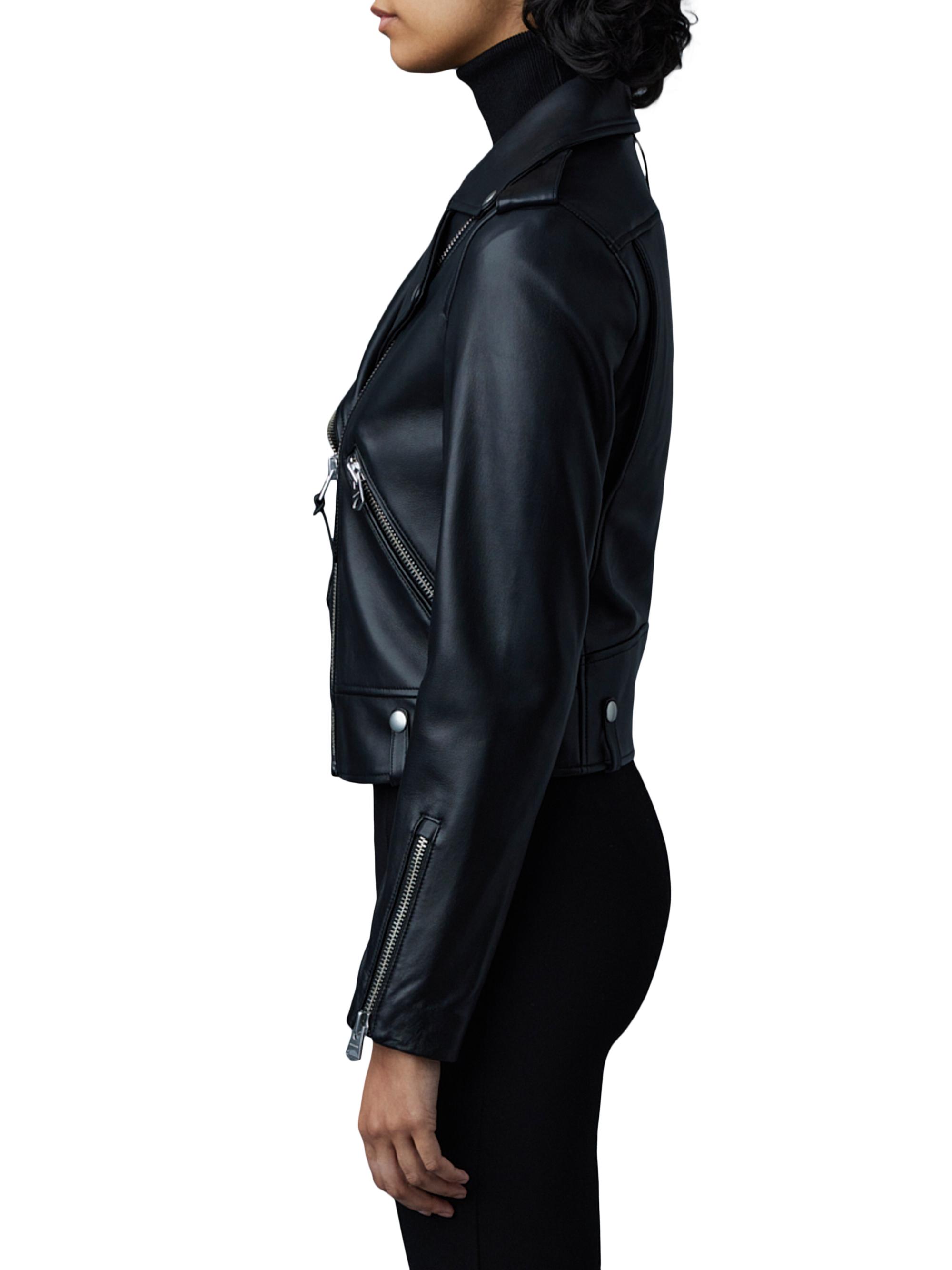 Mackage Baya Lambskin Biker Jacket | Saks Fifth Avenue