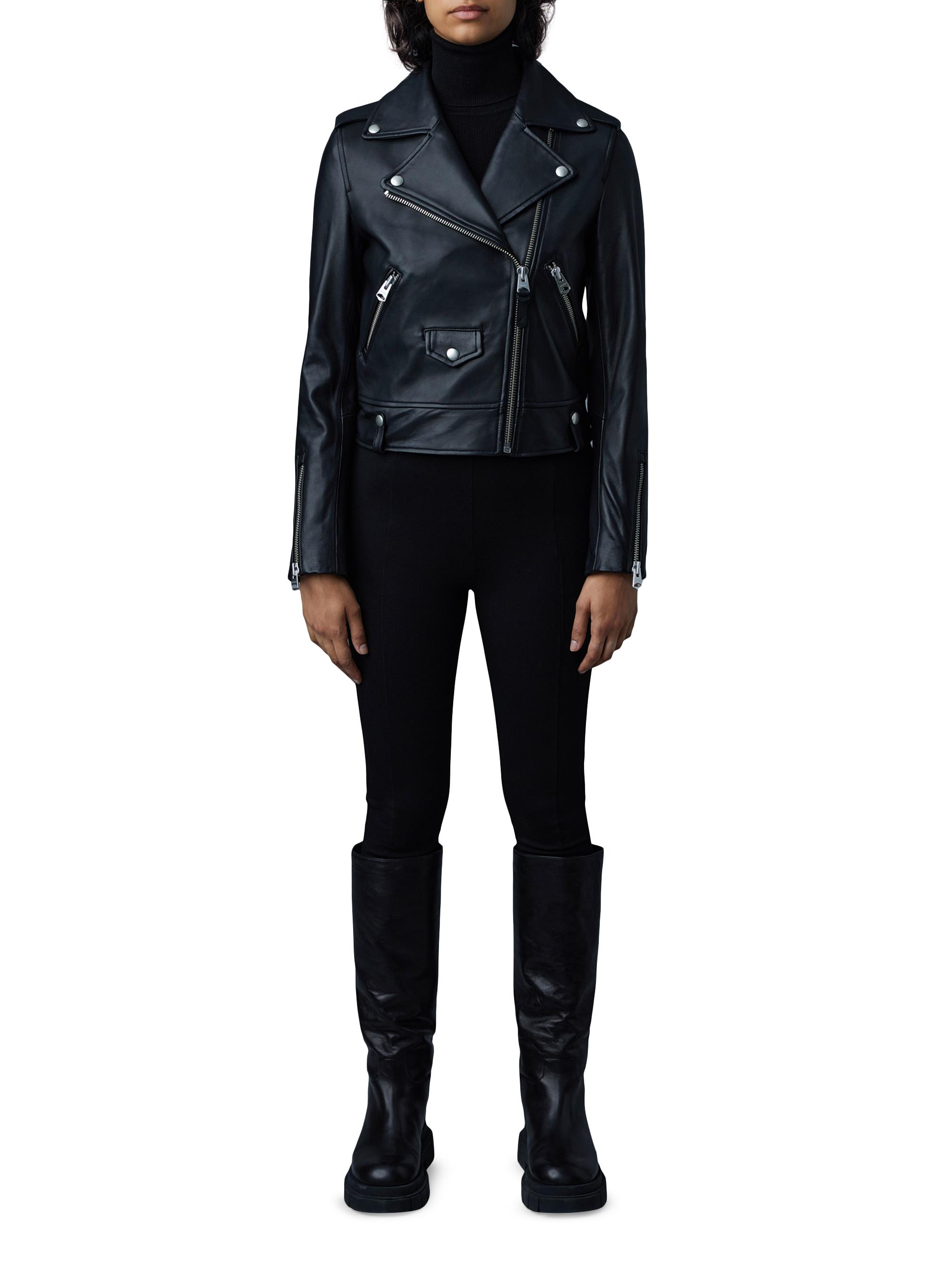 Mackage Baya Lambskin Biker Jacket | Saks Fifth Avenue