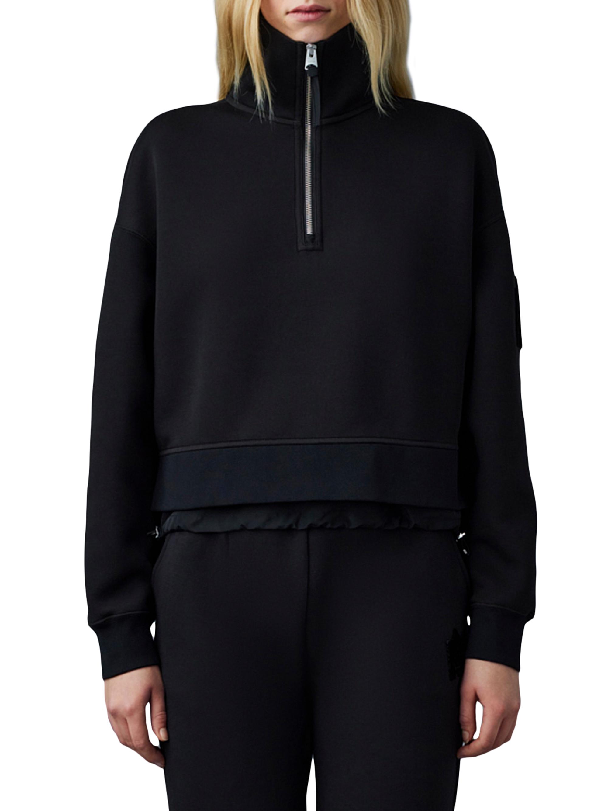Mackage Monroe Cropped Half-Zip Pullover | Saks Fifth Avenue