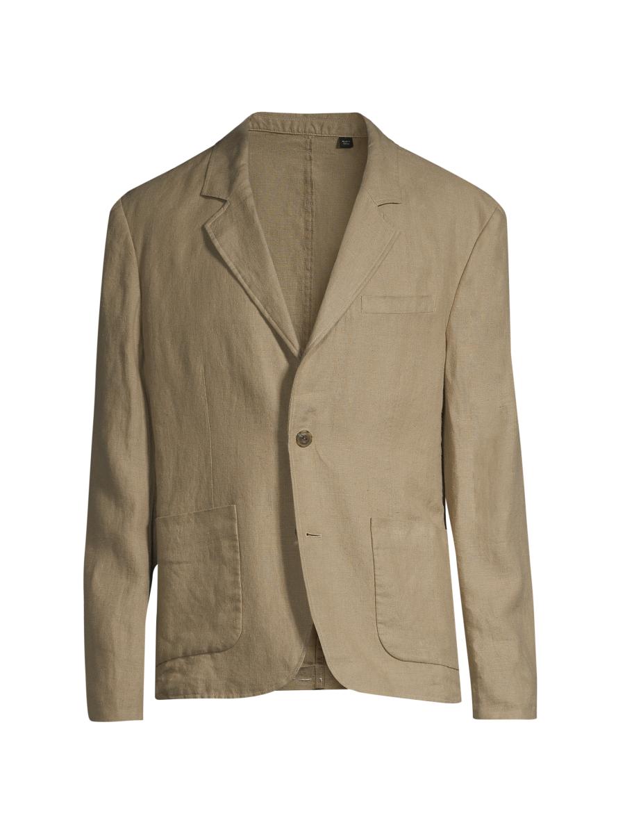 【送料&関税込】ChloAC Cream Hemp Blend Blazer Vince Relaxed Hemp Blazer | Saks Fifth Avenue