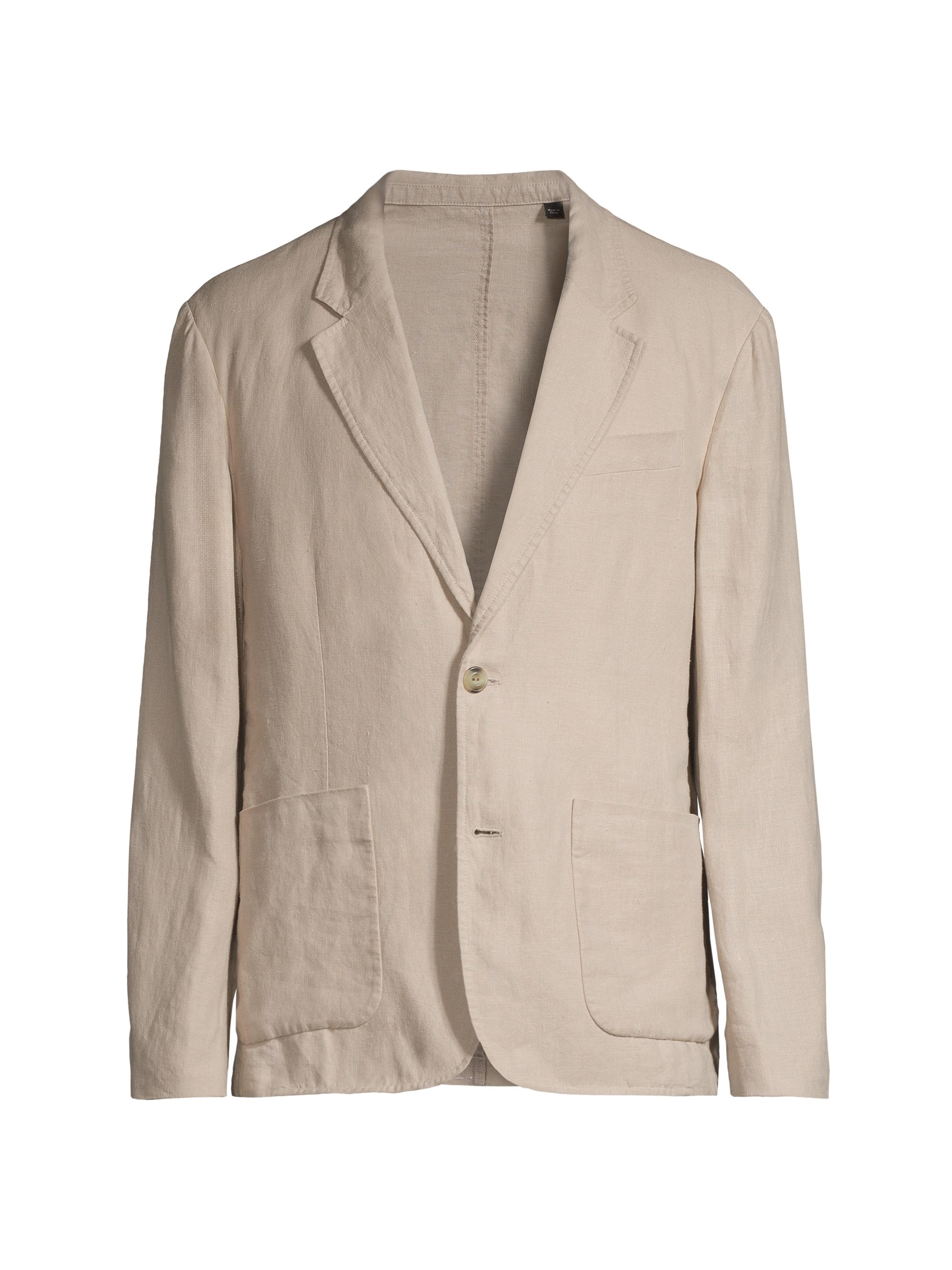 Vince Men's Relaxed Hemp Blazer - Pumice Rock