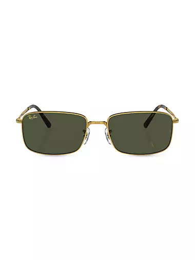 RB3717 Metal Rectangular Sunglasses