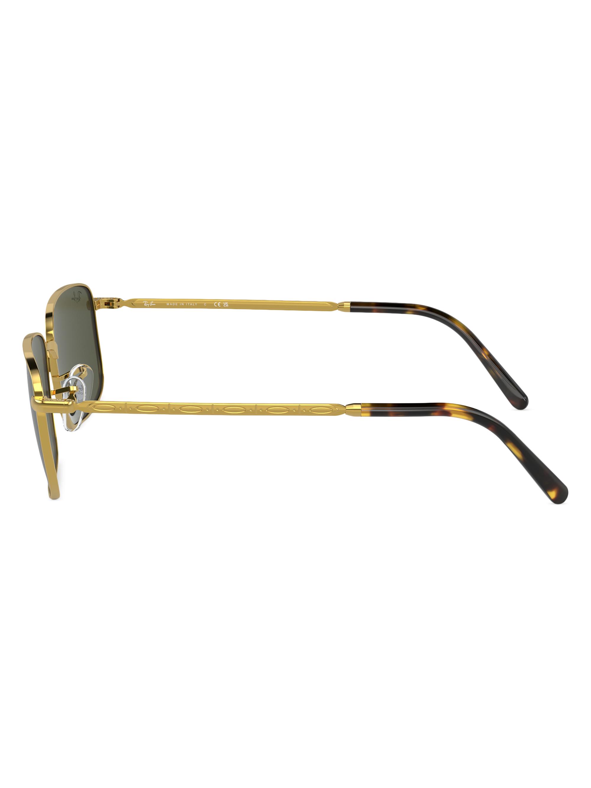 Ray-Ban RB3717 Metal Rectangular Sunglasses | Saks Fifth Avenue