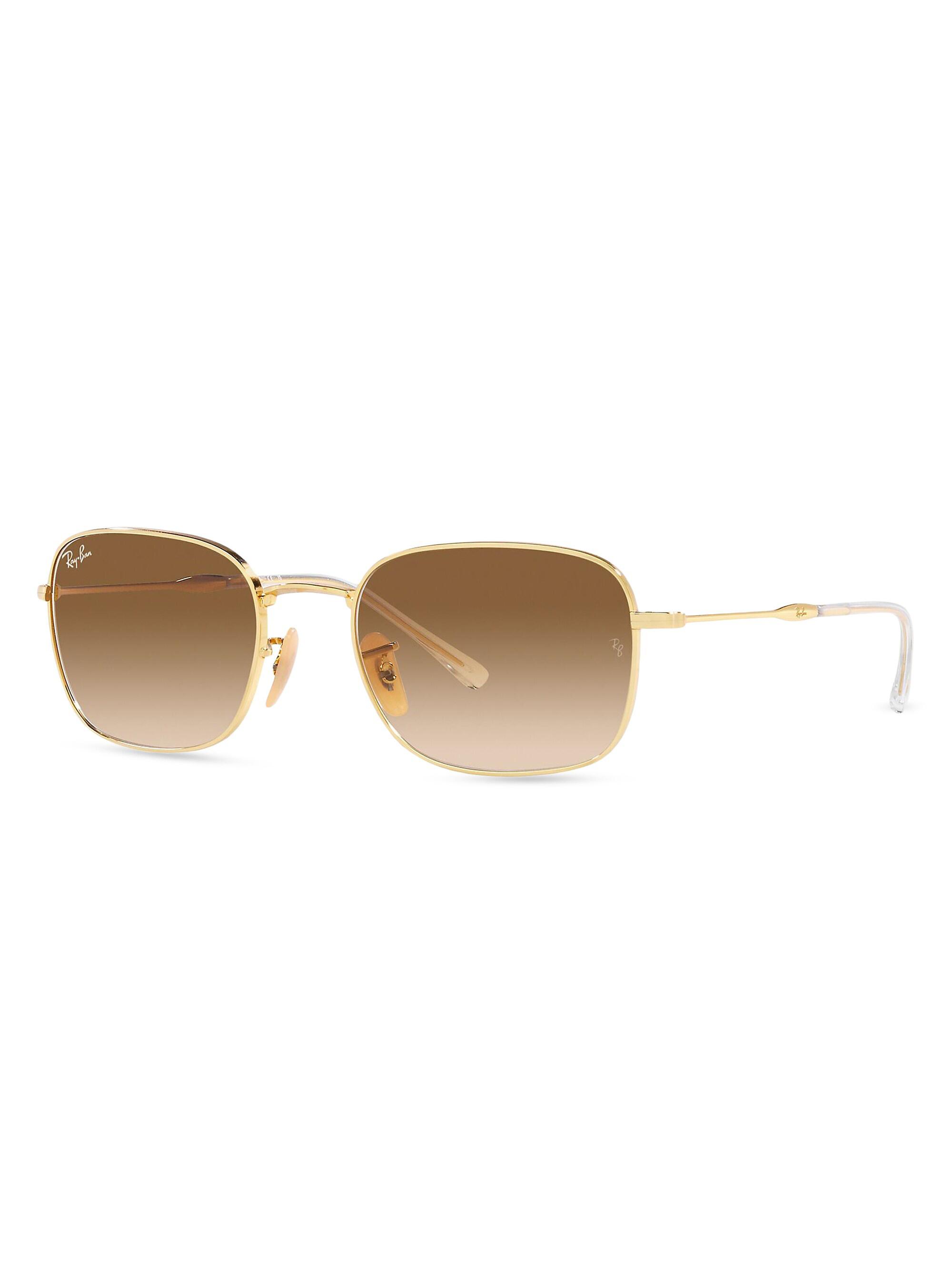 Ray-Ban Men's RB3706 41MM Pillow Sunglasses - Gold Flash