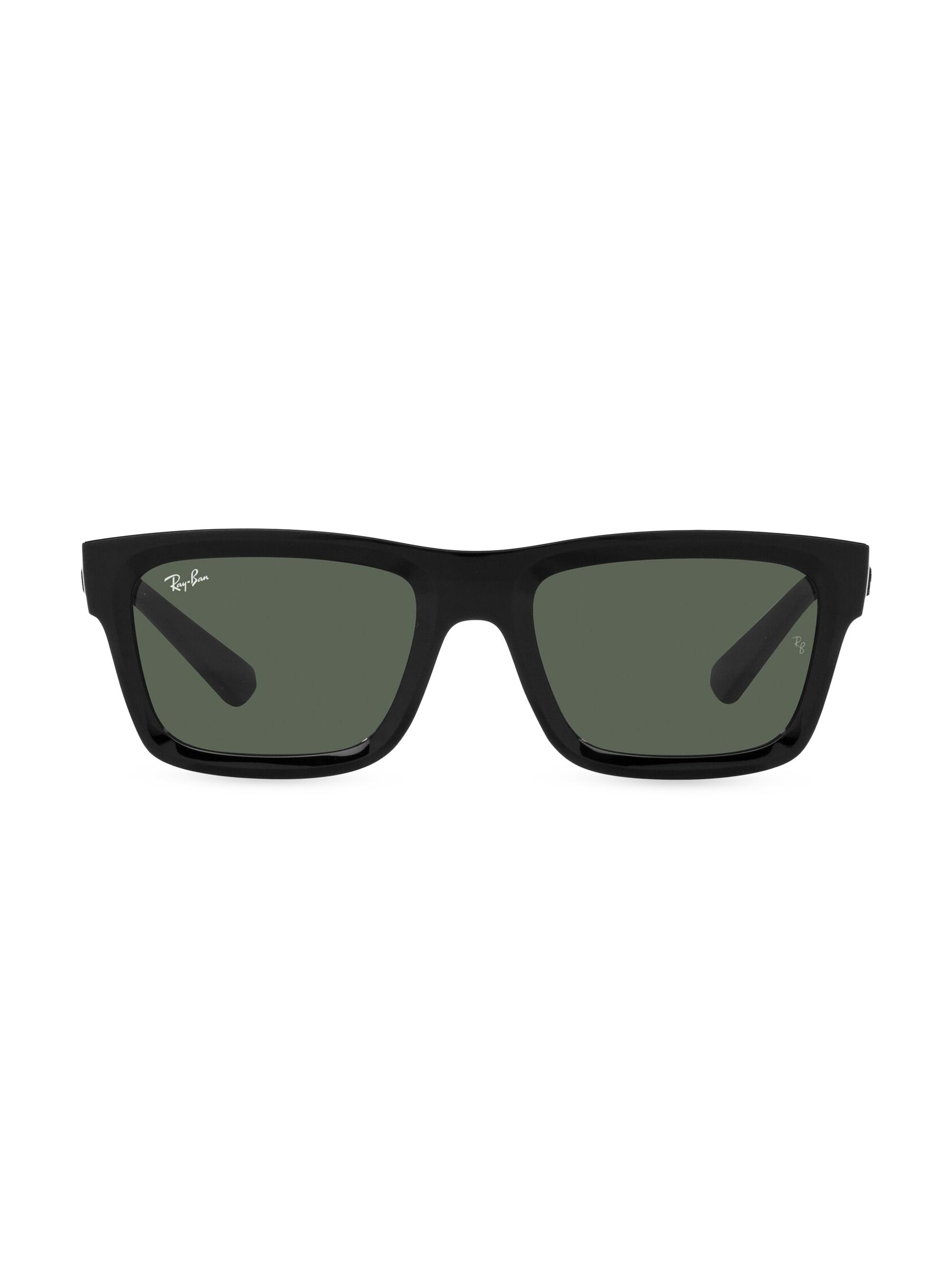Ray-Ban Men's RB4396 54MM Rectangular Sunglasses - Black Green
