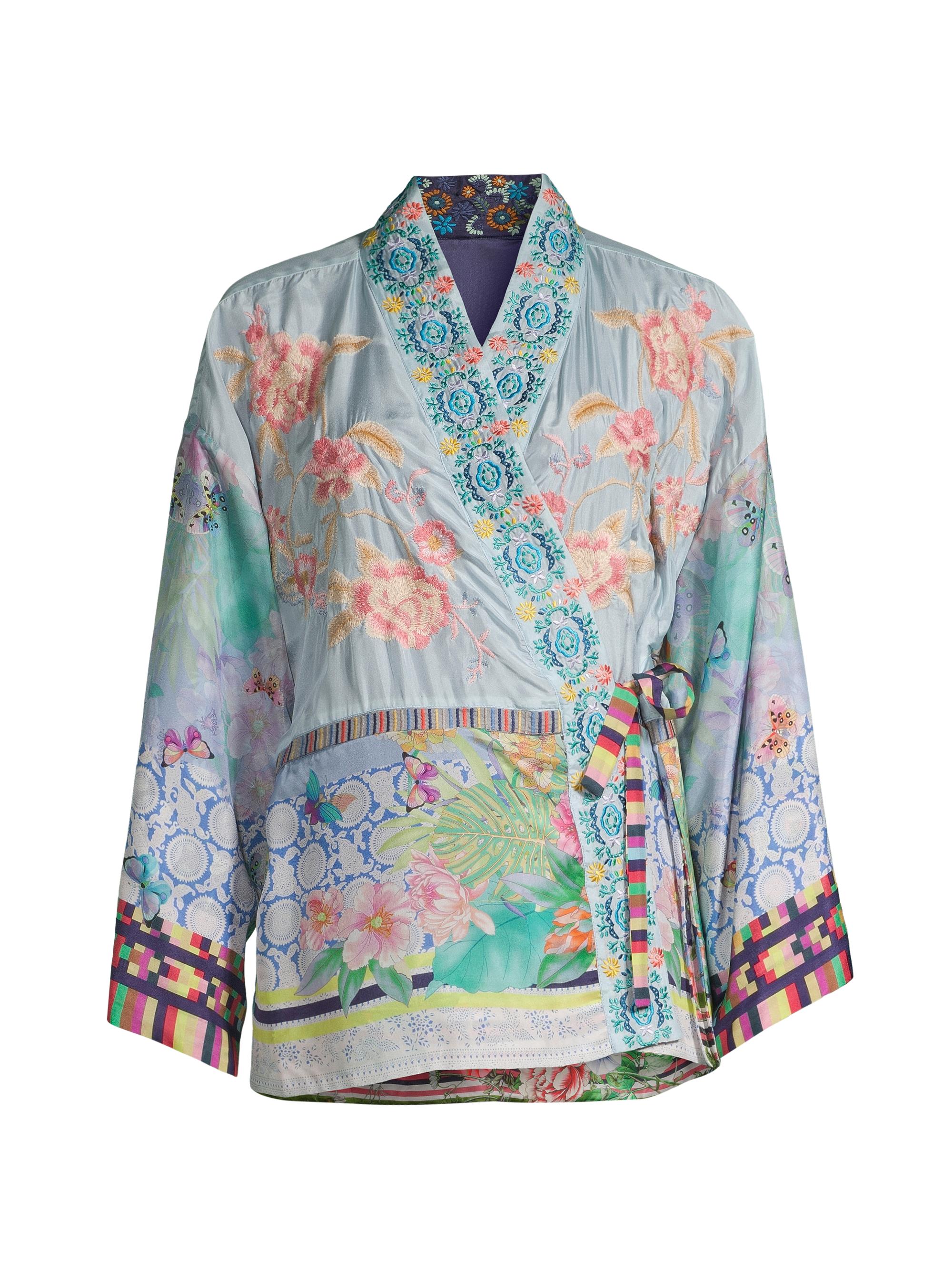 Johnny Was Teagan Reversible Silk Kimono | Saks Fifth Avenue