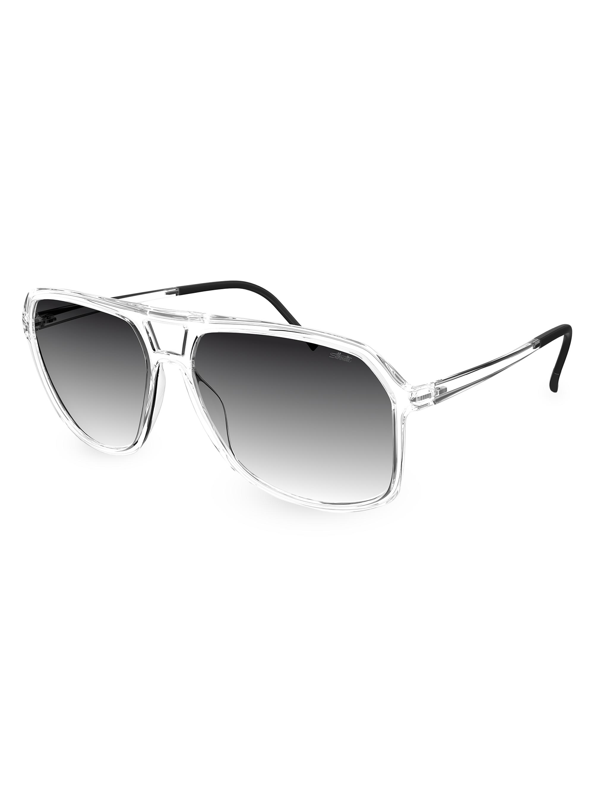 Silhouette Men's Eos Midtown 60MM Aviator Sunglasses - Grey