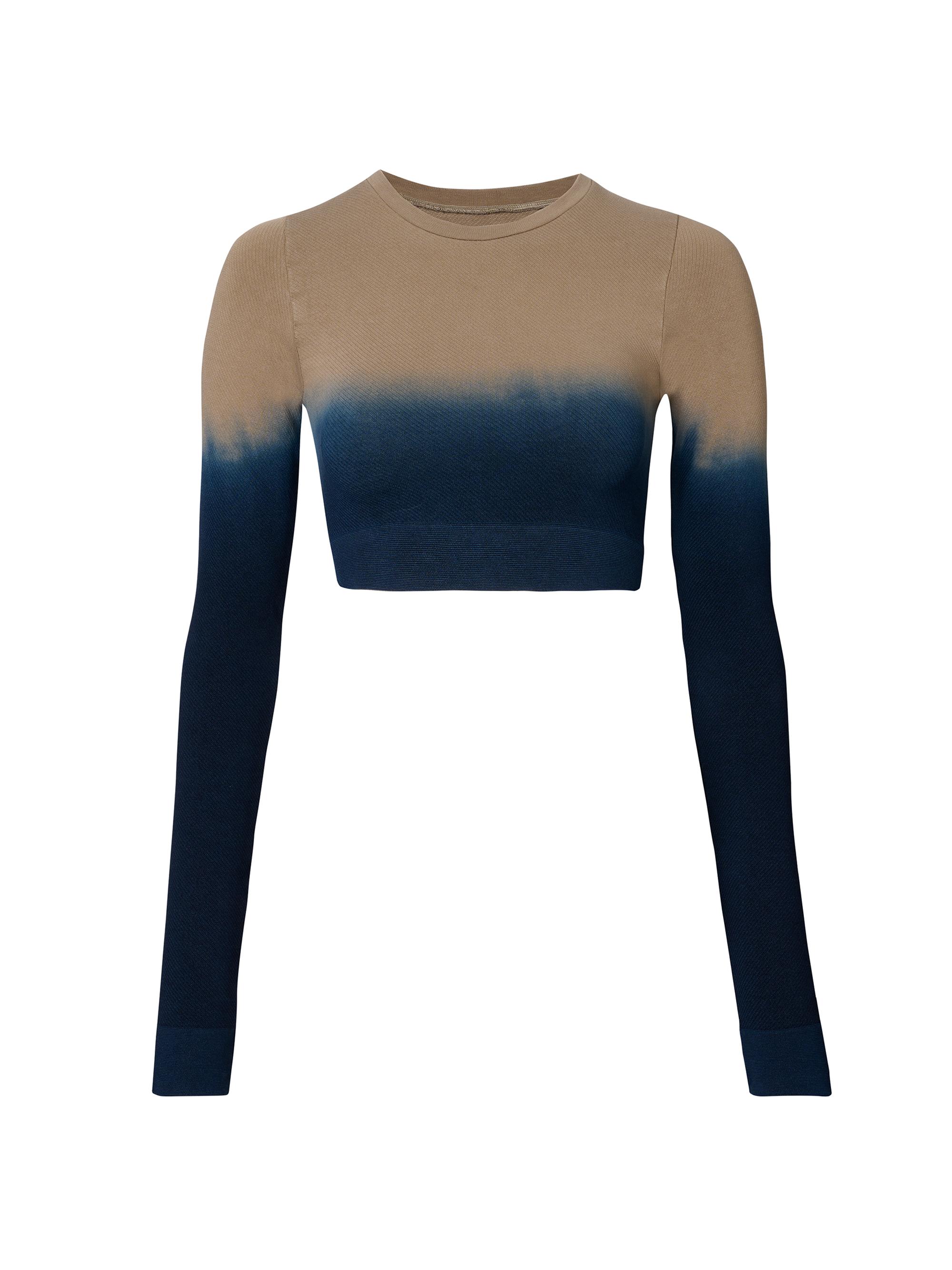 Item M6 Women's Soft Ribbed Crop Top - Navy Nougat