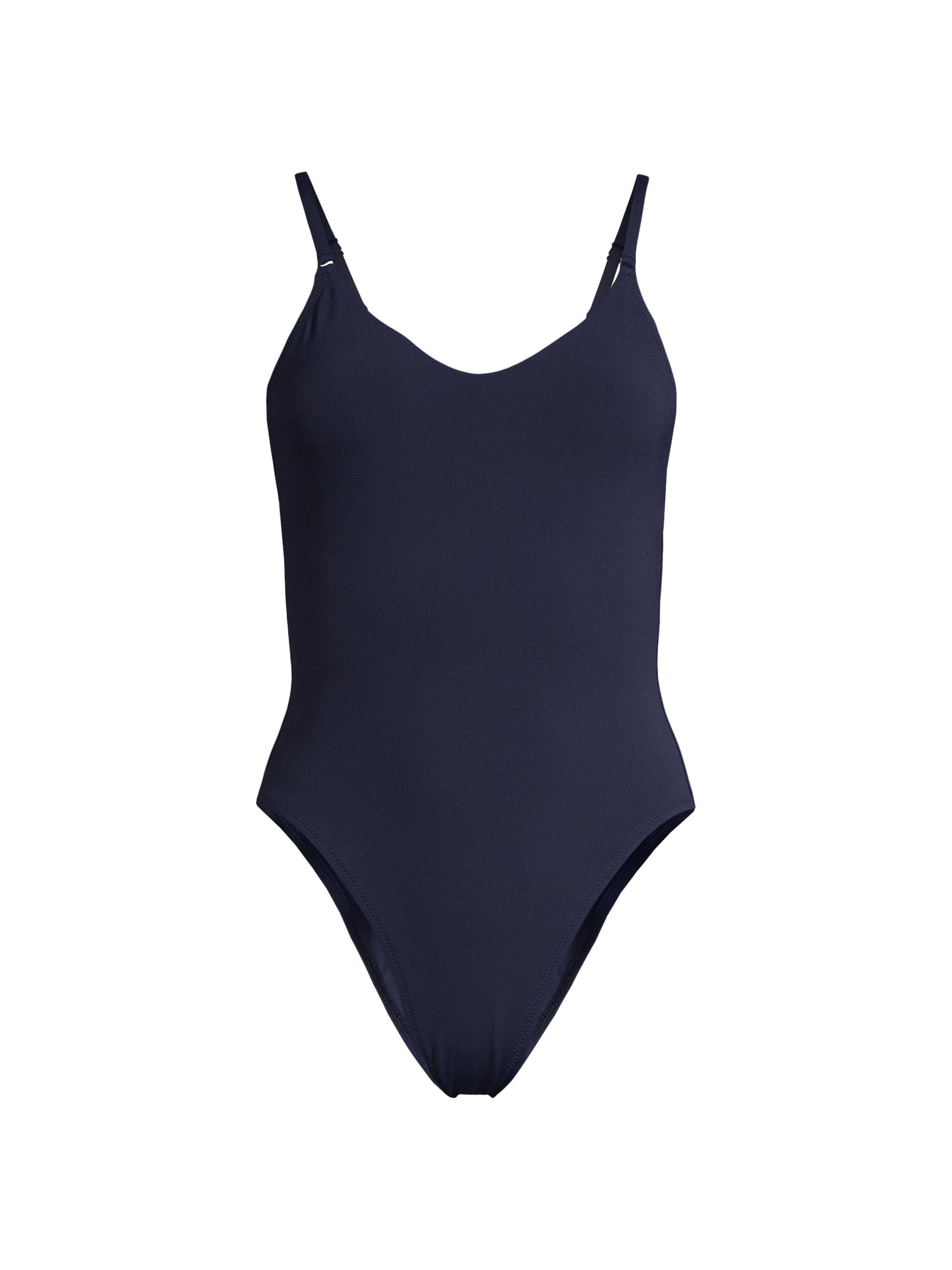 Robin Piccone Women's Ava Scoop-Back One-Piece Swimsuit - Navy