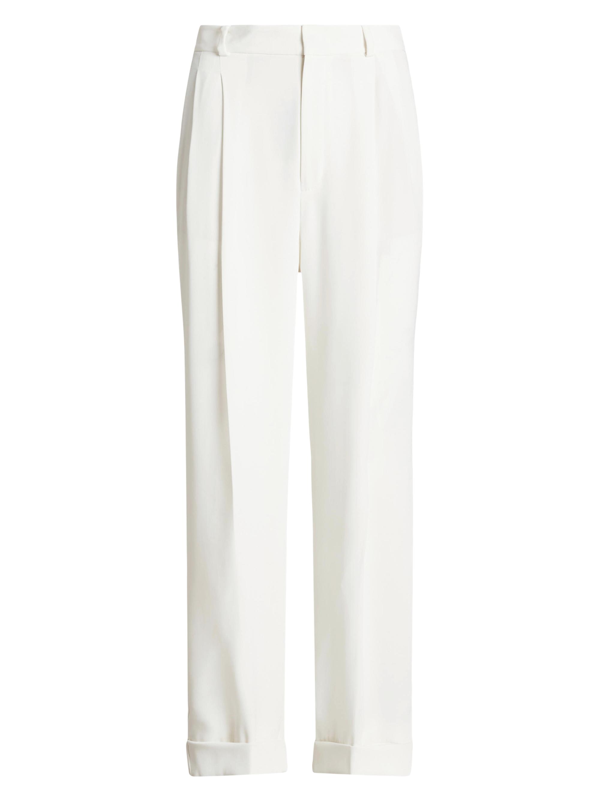 Polo Ralph Lauren Women's Satin Straight-Fit Trousers - Clubhouse Cream