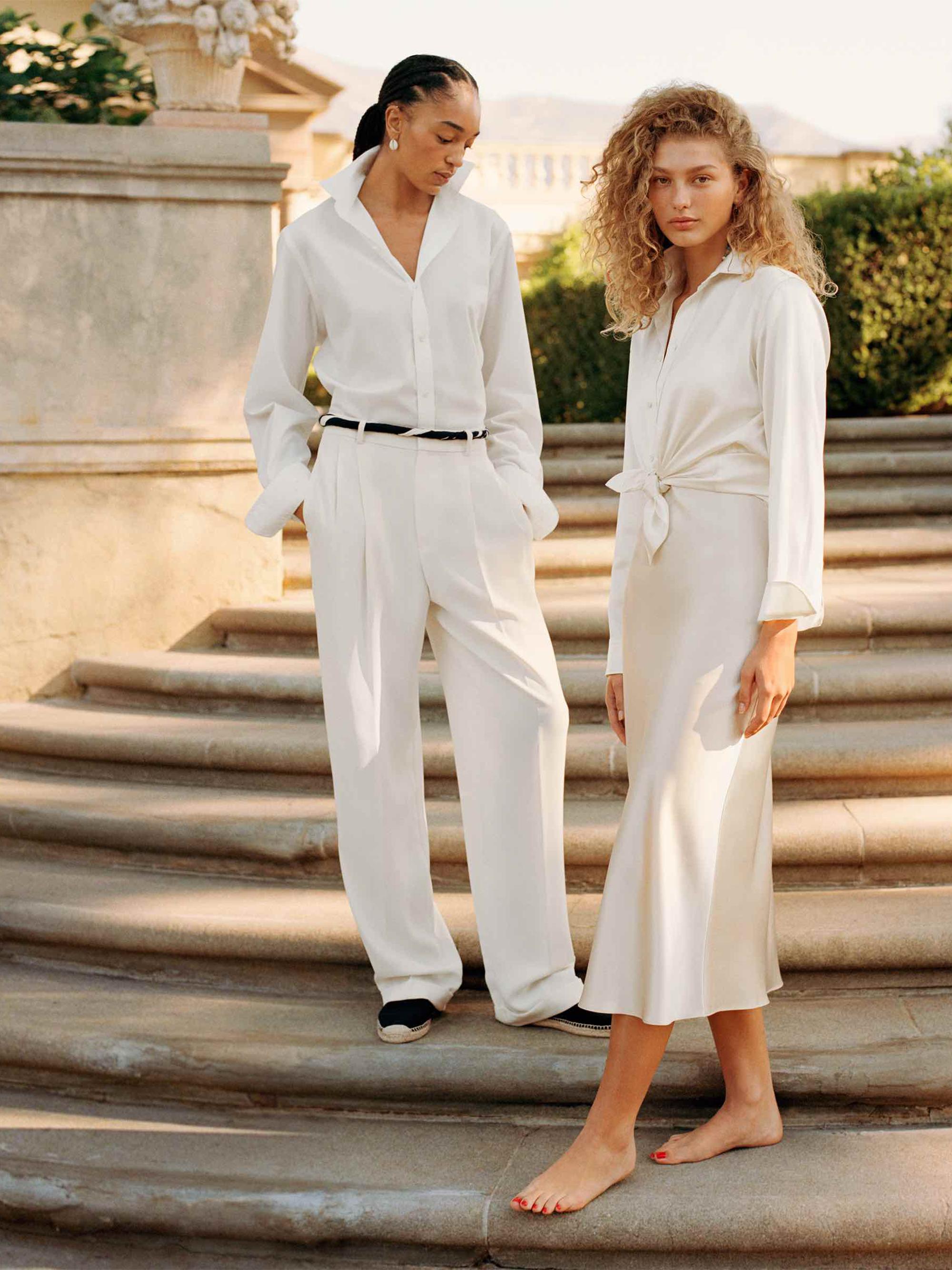 Polo Ralph Lauren Satin Straight-Fit Trousers | Saks Fifth Avenue display picture 1