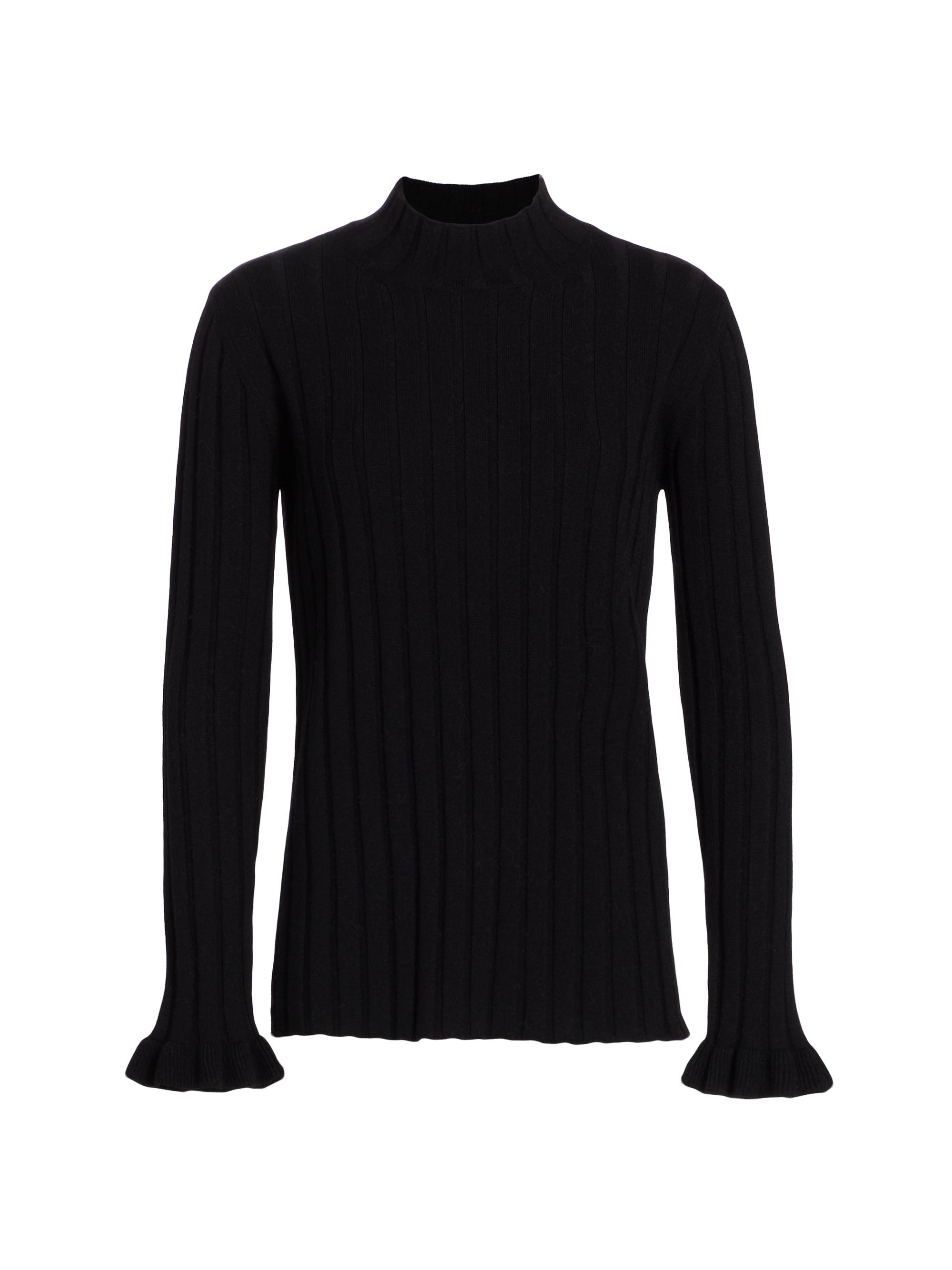 Saks Fifth Avenue Women's COLLECTION Mock Turtleneck Rib-Knit Sweater - Black