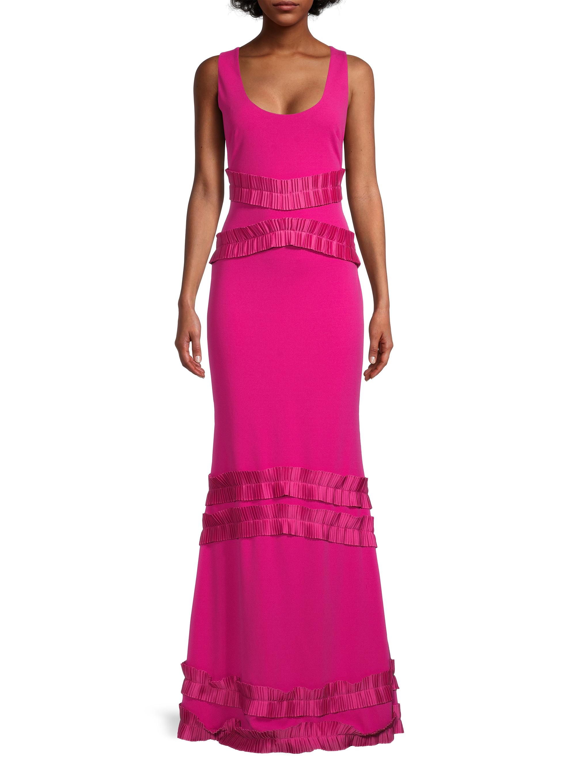 green emerald velvet dress Focus by Shani — Embroidered Lace Fit & Flare Dress in Black main image 1
