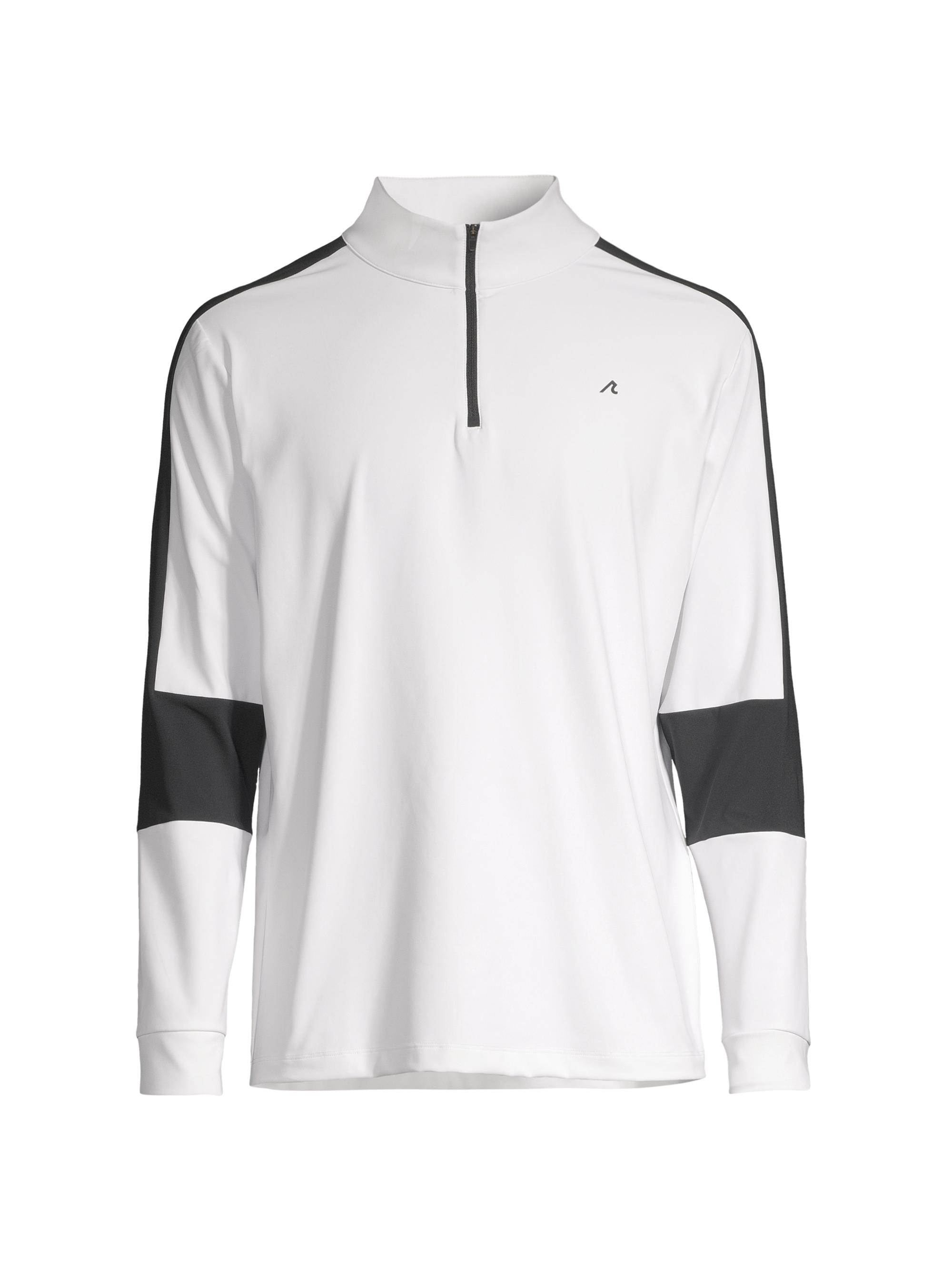 Redvanly Men's Fowler Half-Zip Sweatshirt - Bright White