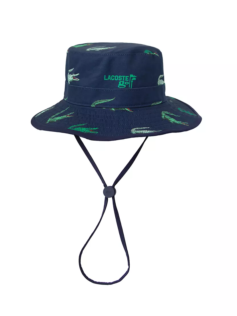Shop Lacoste Print Fifth Hat Bucket Golf | Saks Avenue Crocodile