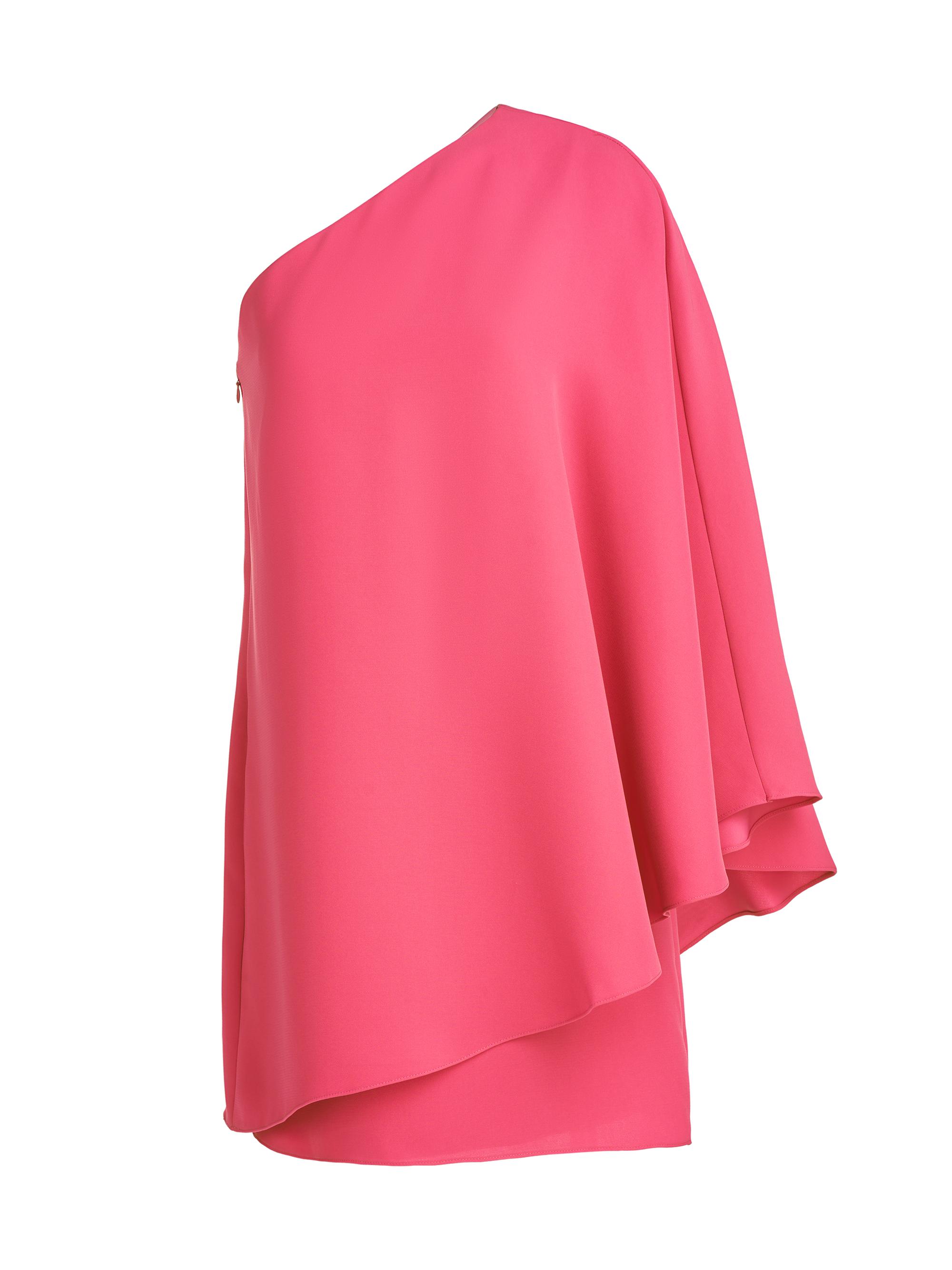 Halston Women's Melina Crepe Draped Minidress - Magenta