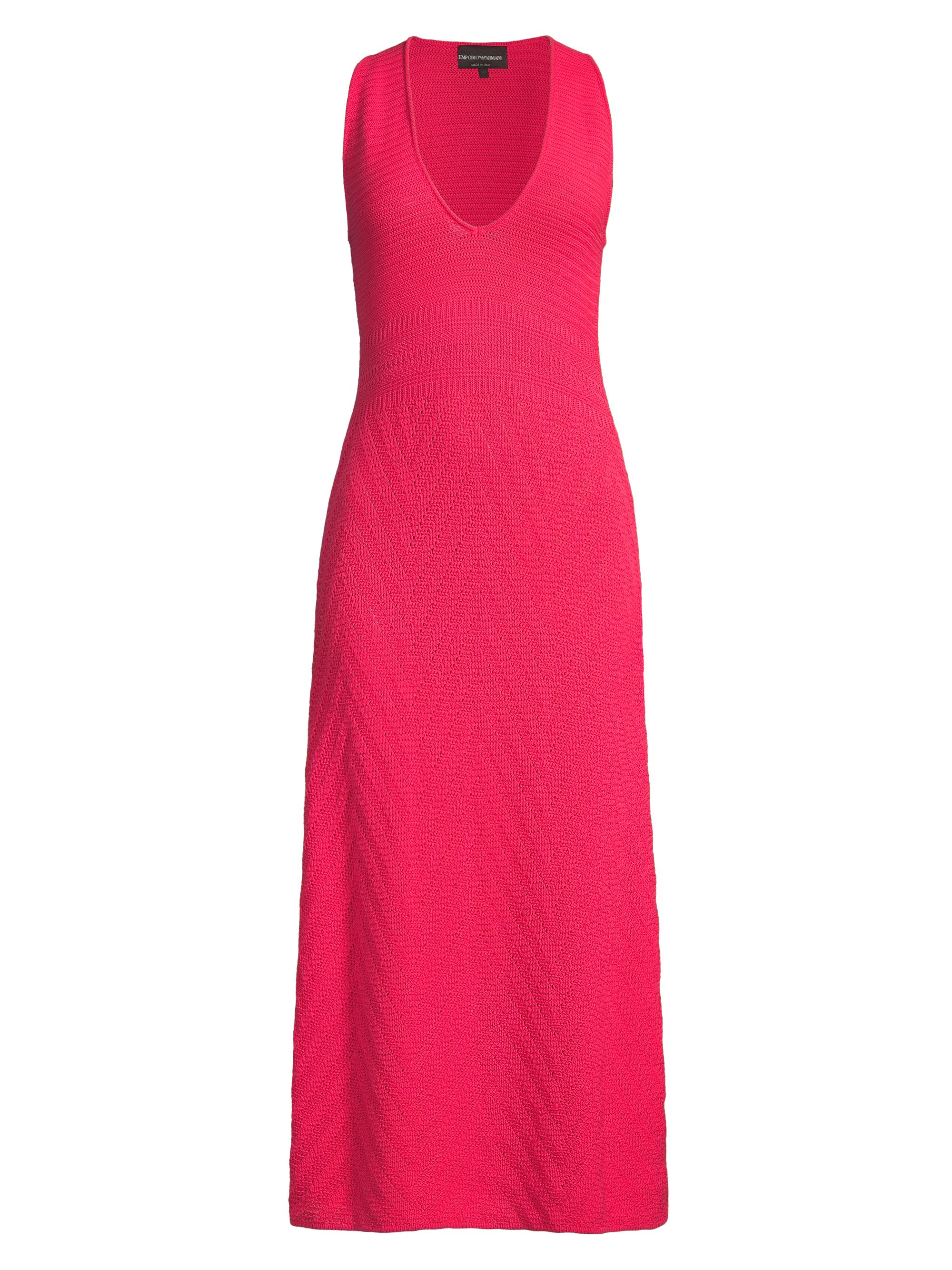 Emporio Armani Women's Crochet Maxi Dress - Pink Red