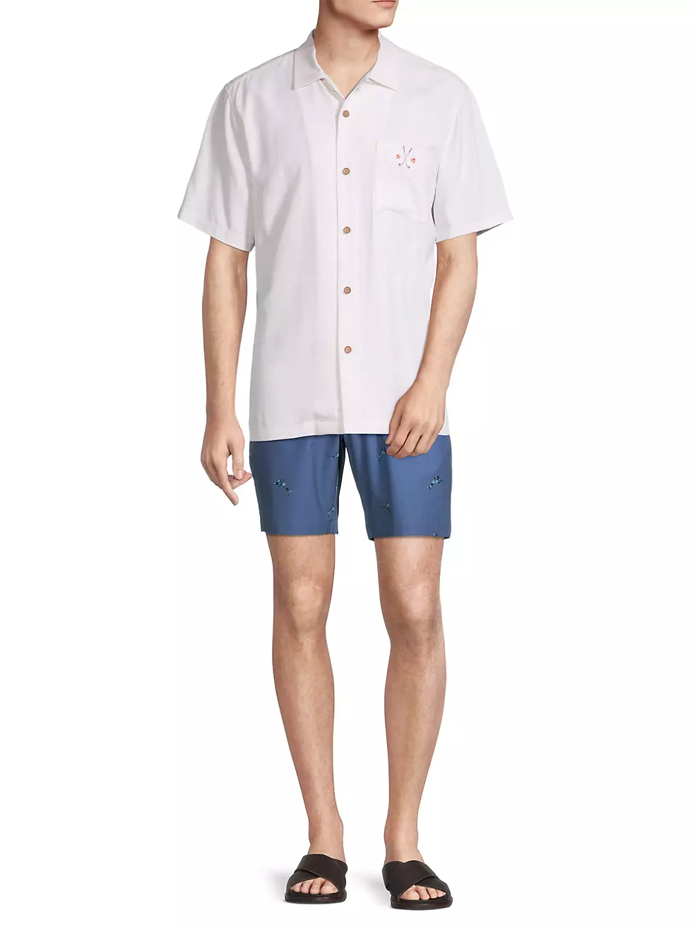 Tommy Hilfiger Men's Custom-Fit Florida South Beach Camp Shirt - Macy's