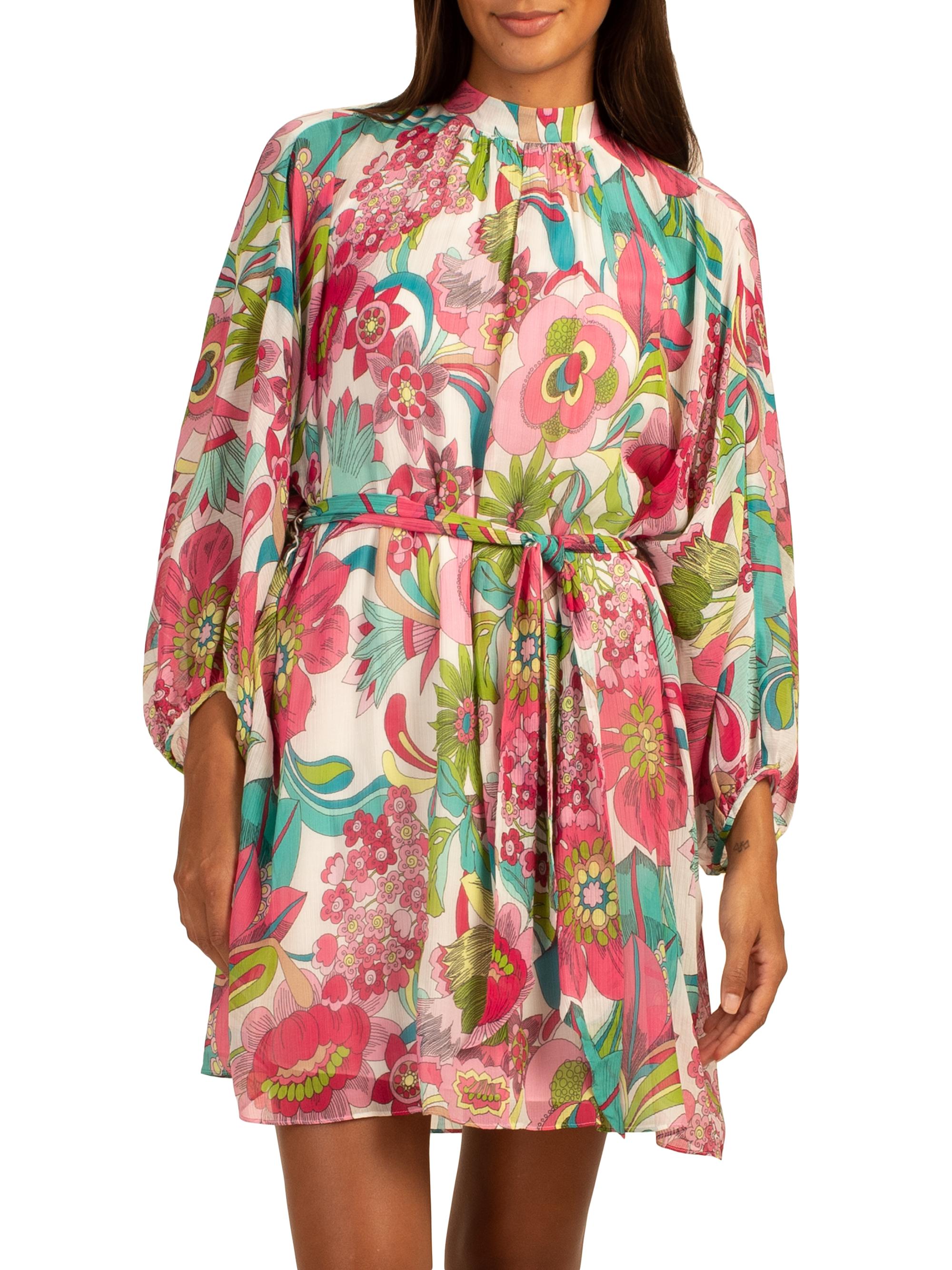 Trina Turk Women's Art Belted Floral Minidress