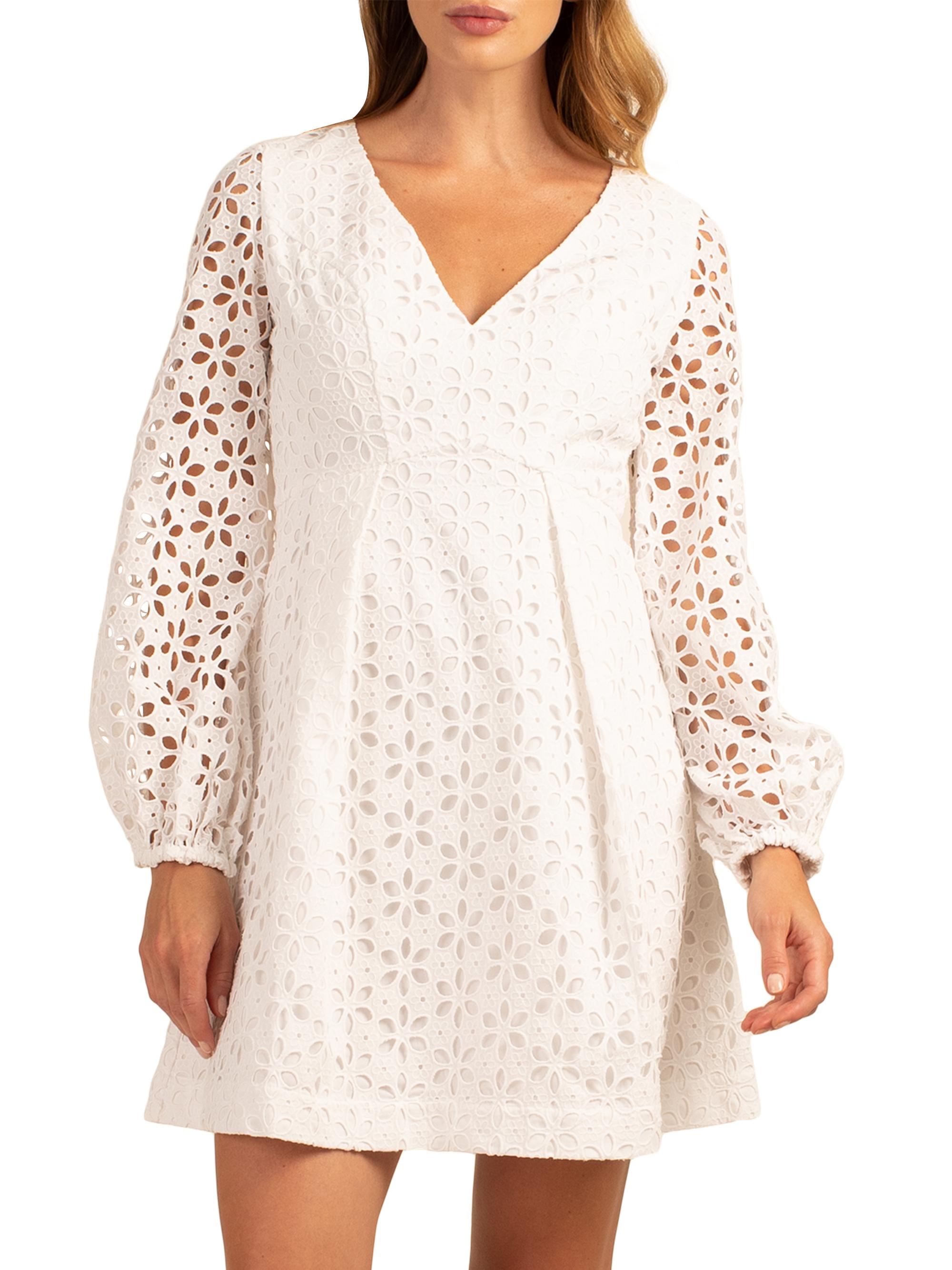 Trina Turk Women's Grazia Eyelet Lace Minidress - White